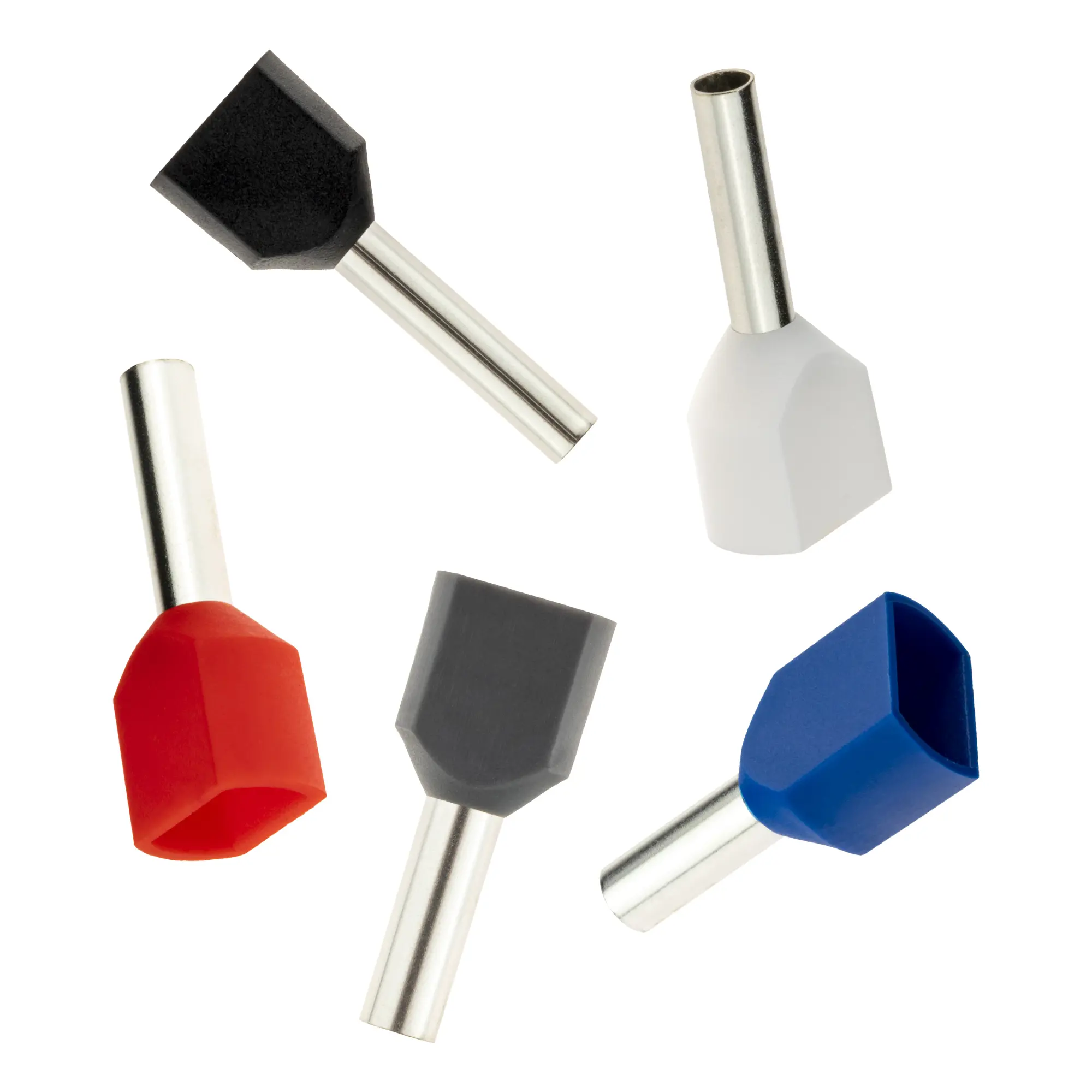 Изображение товара Набор НШВИ №5 2x0.5-2.5 мм² 250 штук разноцветных наконечников