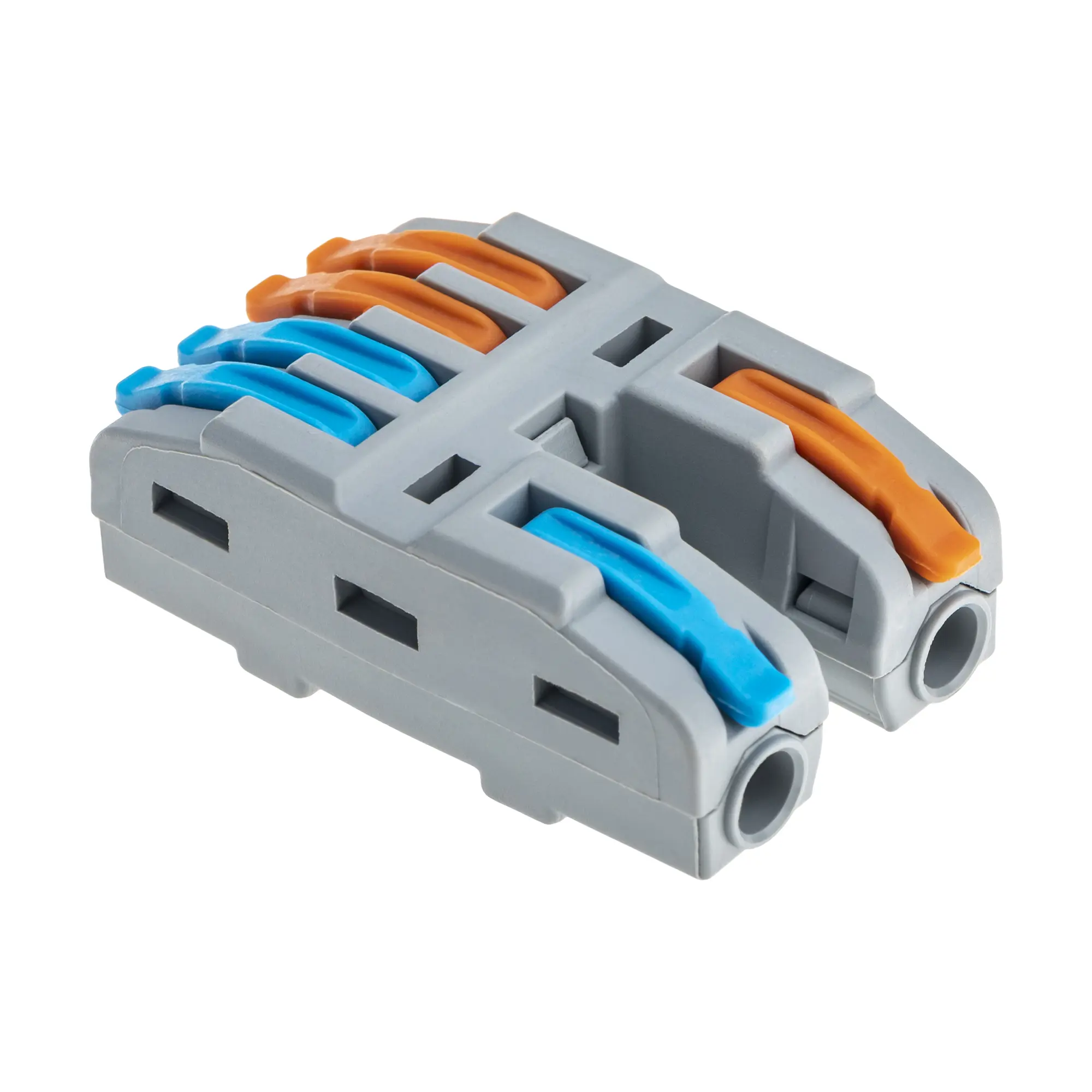 Изображение товара Клеммы разветвительные рычажковые Duwi СМК-524 PRO 2x4-проводные 4мм² комплект 4 шт