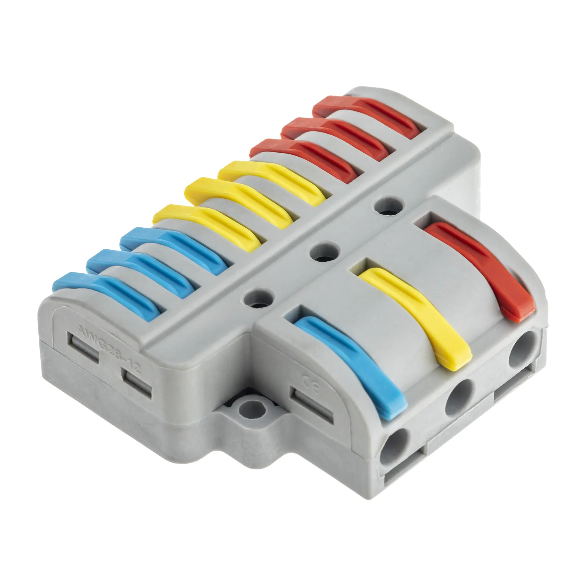 Изображение товара Клеммы разветвительные рычажковые Duwi СМК-539 PRO 3x9-проводные 4мм² серые 4шт 26663 5