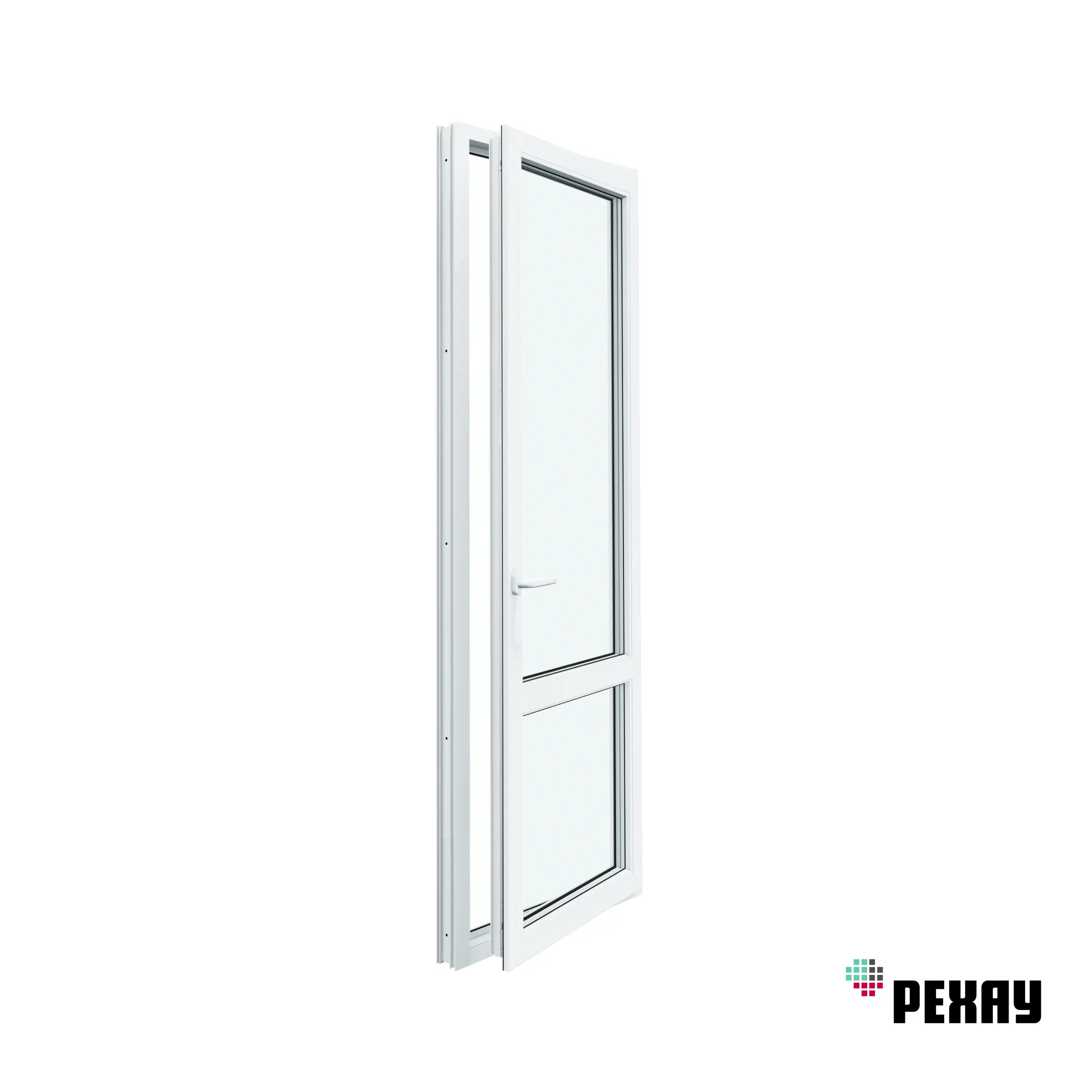 Изображение товара Балконная дверь пластиковая ПВХ Рехау Blitz 2100x700мм