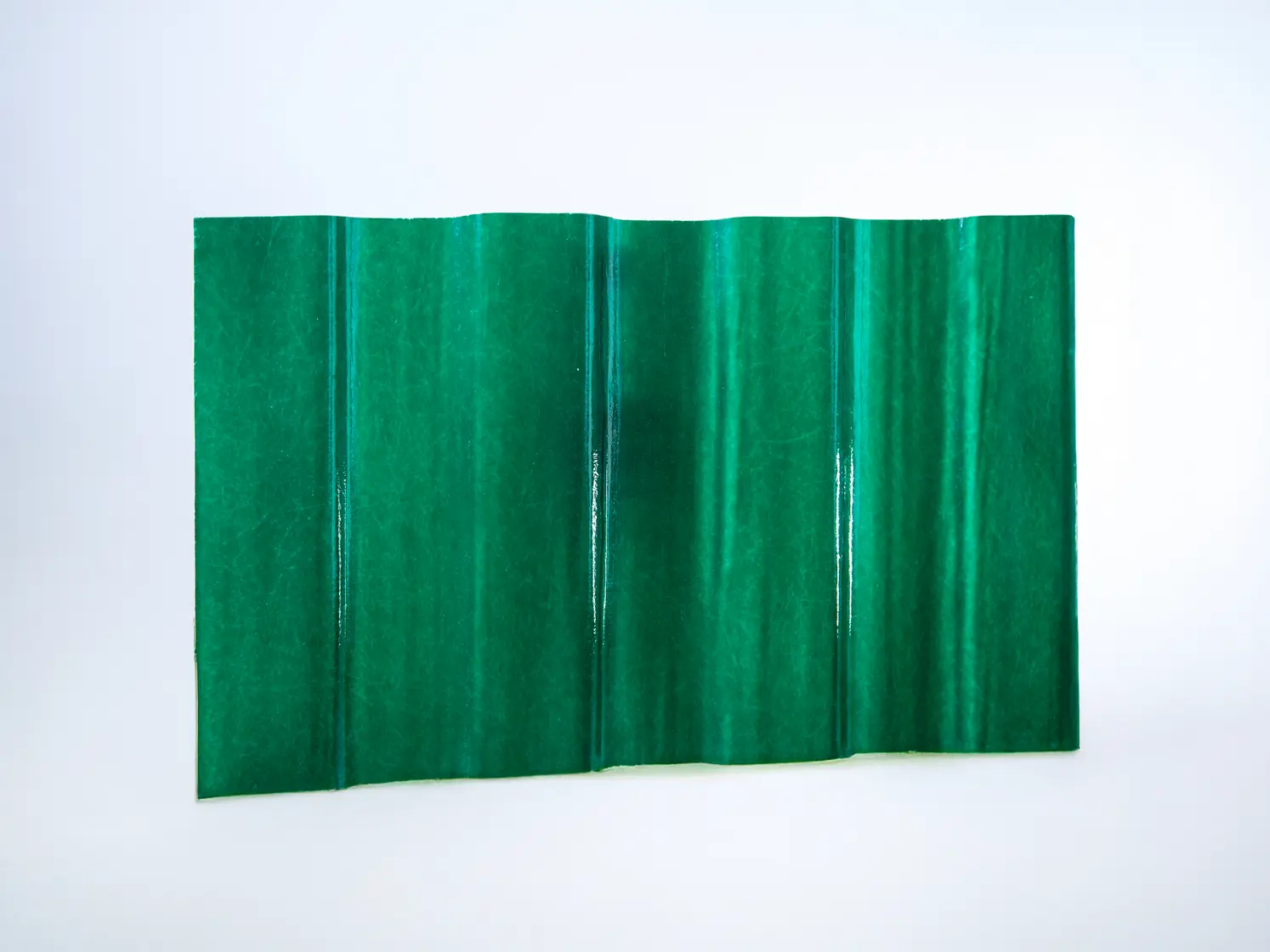 Изображение товара Композитный лист COMPOGLASS Кристалл Трапеция С-25 прозрачный зеленый RAL 6001 1150x2000x0.8мм