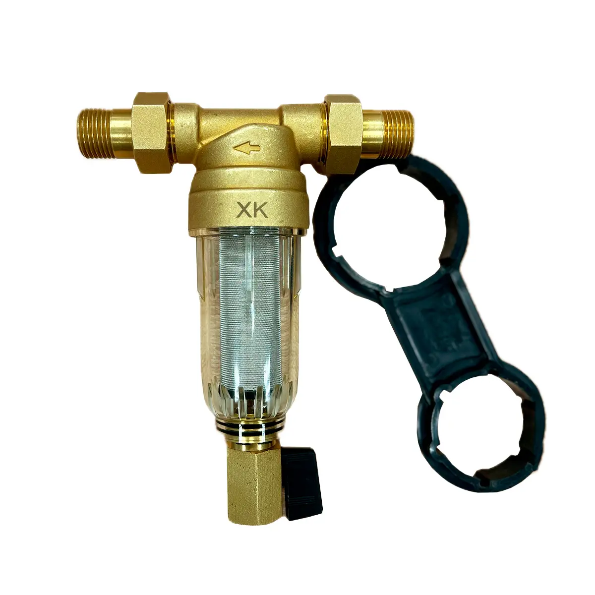 Изображение товара Фильтр косой ХК DN15 1/2" для холодной воды с латунным корпусом 100 мкм