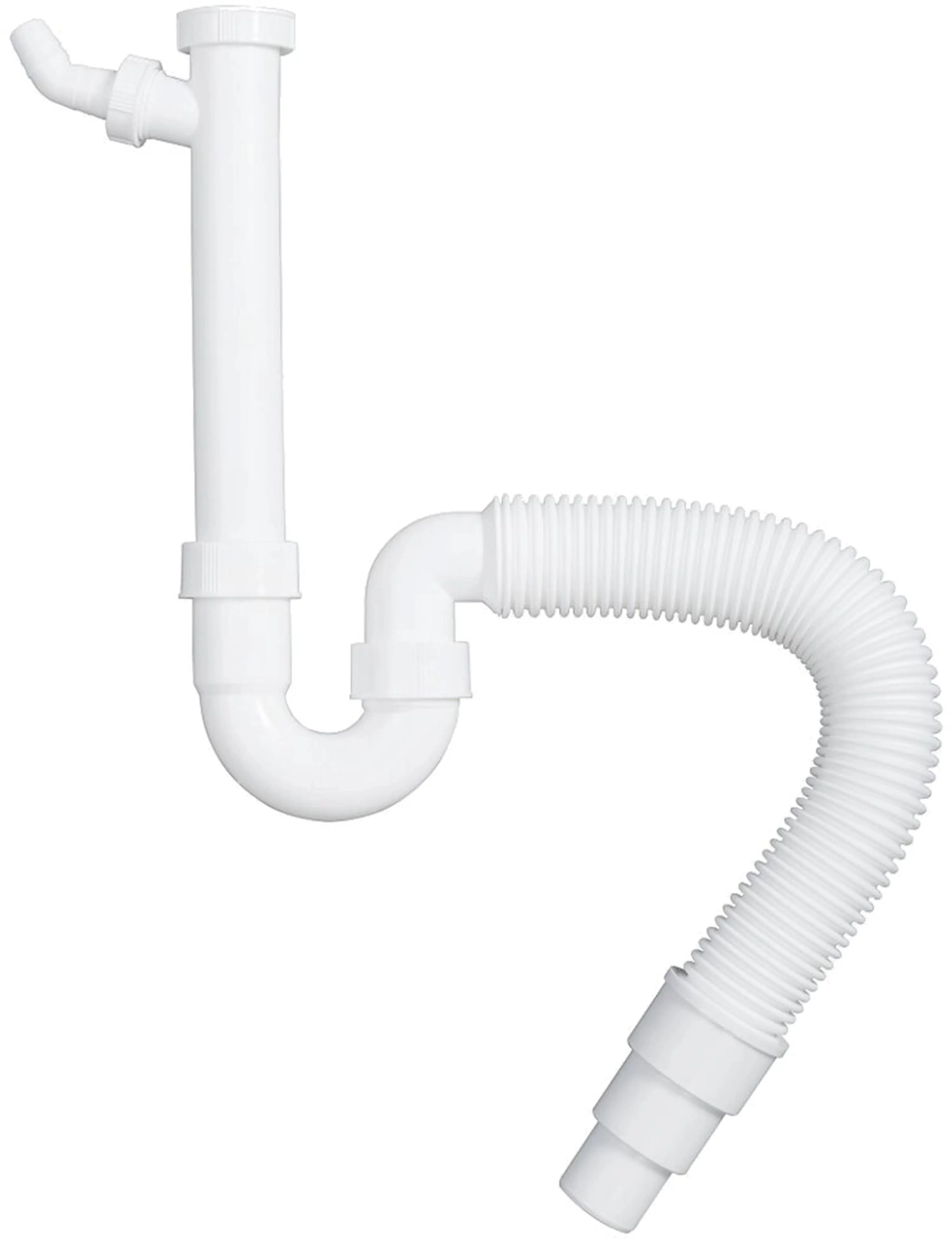 Изображение товара Сифон для раковины Franke D40 мм белый 112.0006.456 гофрированный универсальный