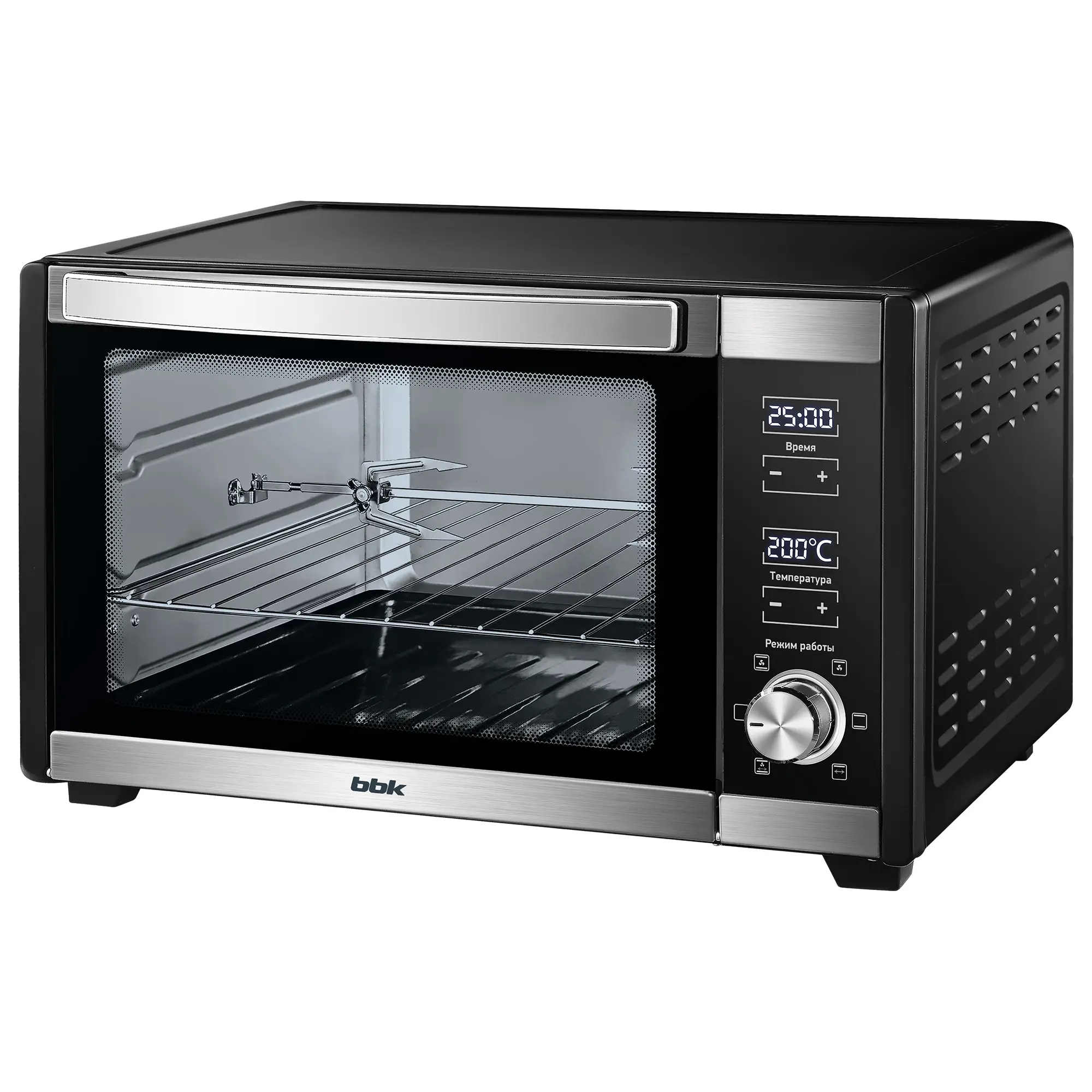 Изображение товара Мини печь BBK OE3081D (черный/нержавеющая сталь)