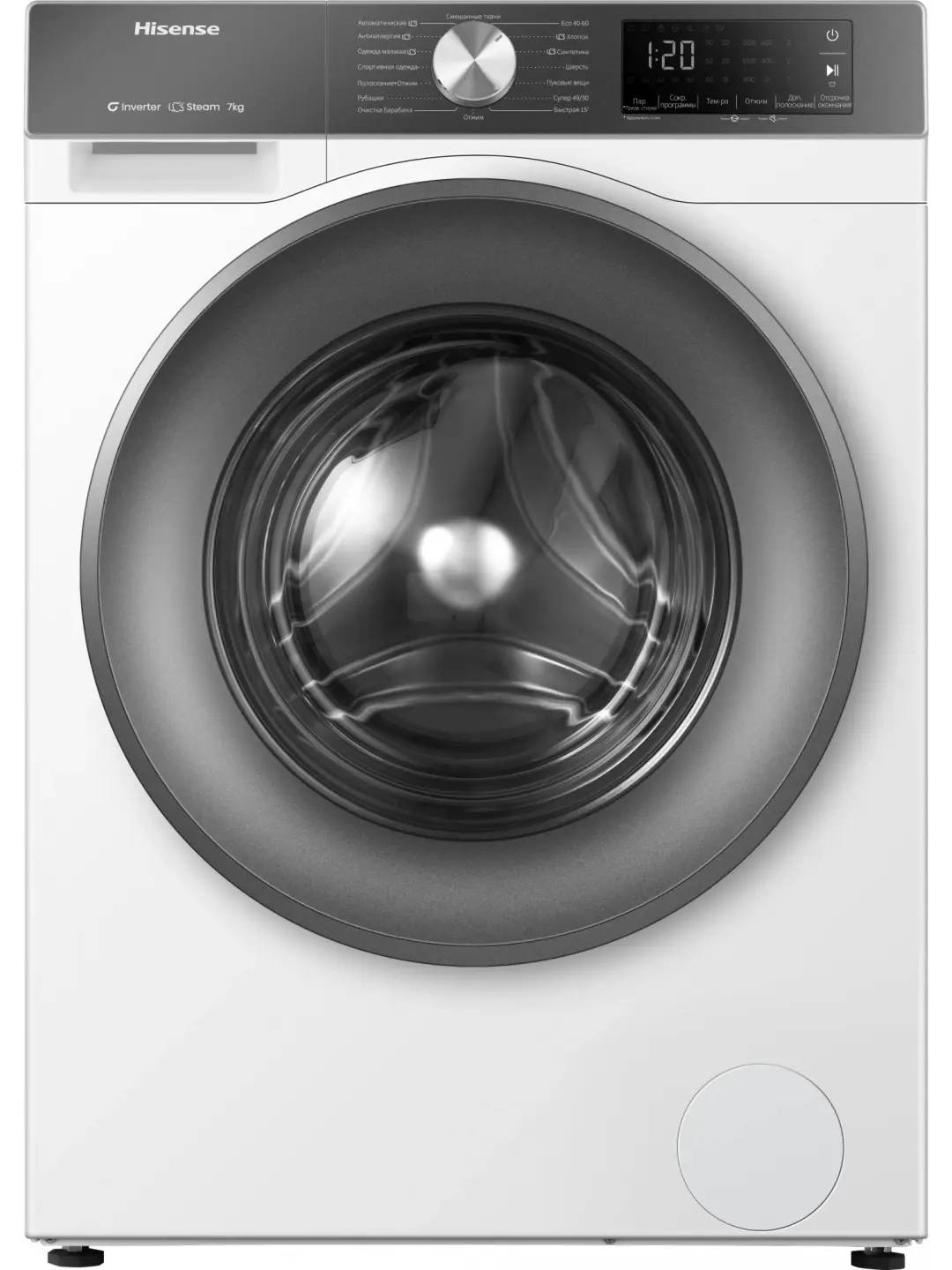 Изображение товара Стиральная машина Hisense Wf3s7021bw2 48x86x64 см 7 кг цвет белый