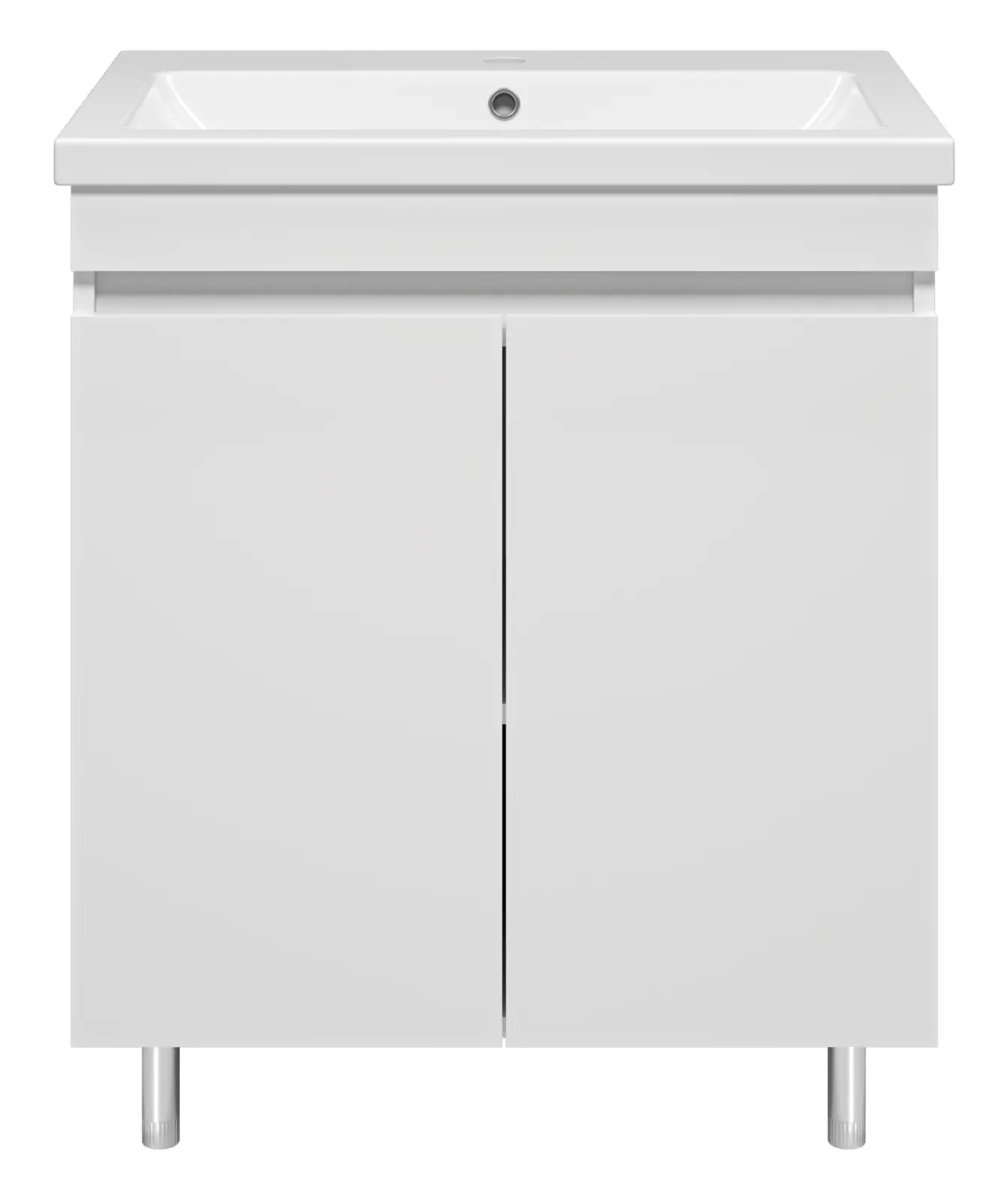 Изображение товара Тумба под раковину Misty Енисей УТ000015475 70см с раковиной цвет белый