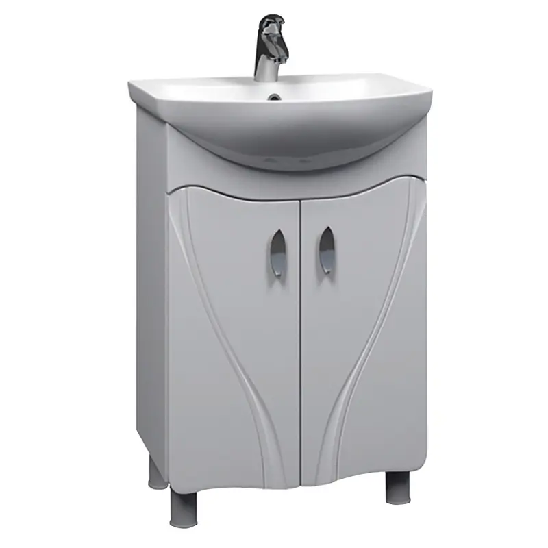 Изображение товара Тумба для ванной Mixline Лима-55 под раковину Элеганс-55 Rosa