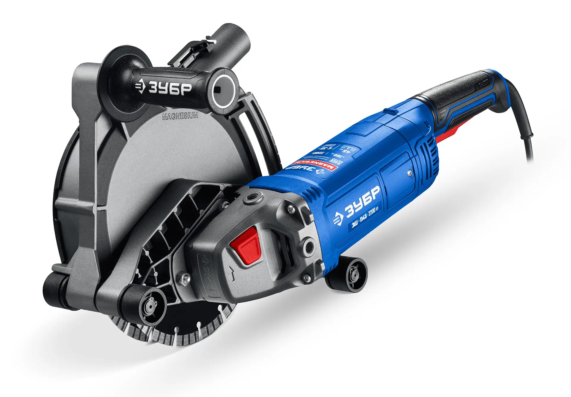 Изображение товара Штроборез сетевой ЗУБР ЗШ-П45-2200 ПТ 2200 Вт диск 180 мм профессиональный