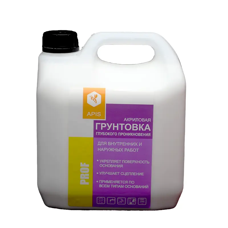 Изображение товара Грунтовка глубокого проникновения Apis Prof белая 3 л для внутренних и наружных работ