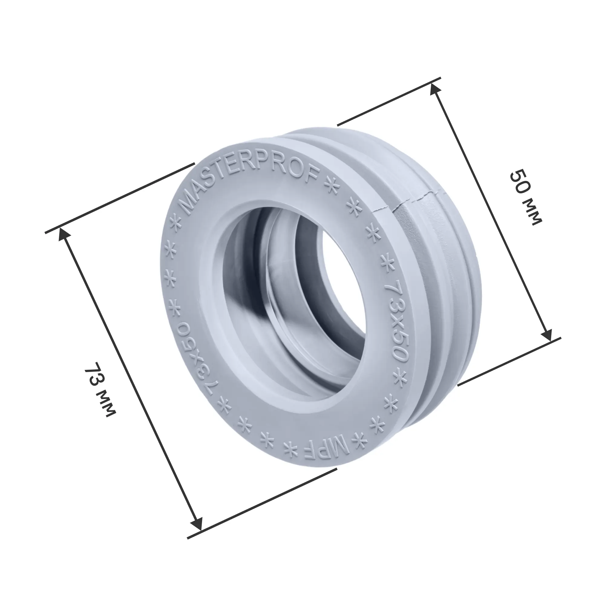 Изображение товара Манжета канализационная MasterProf 73x50 мм ТЭП для соединения труб