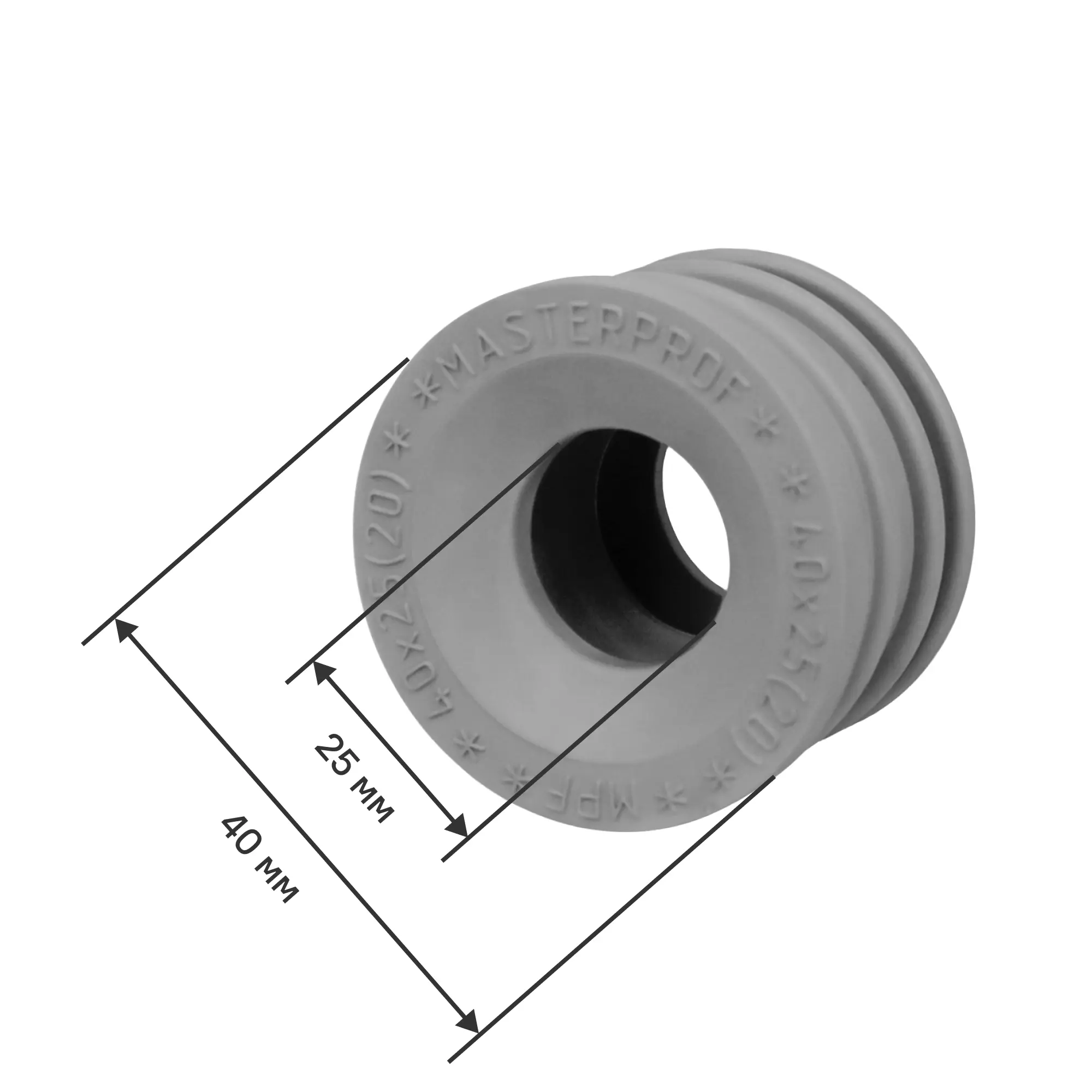 Изображение товара Манжета сантехническая переходная MPF 40x25 мм