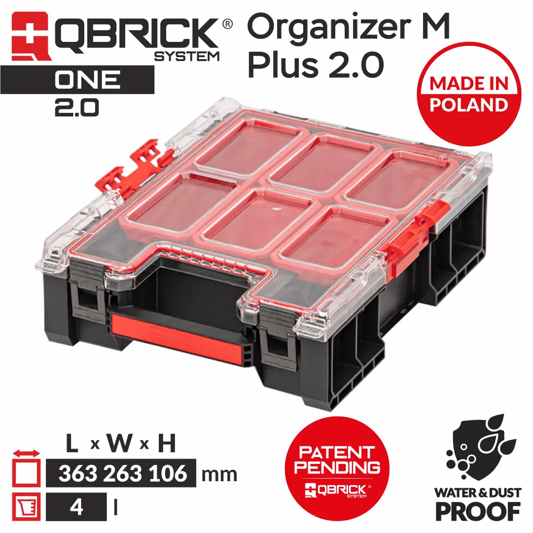 Изображение товара Органайзер модульный Qbrick System ONE Organizer M Plus 2.0 264x364x106 мм, пластик