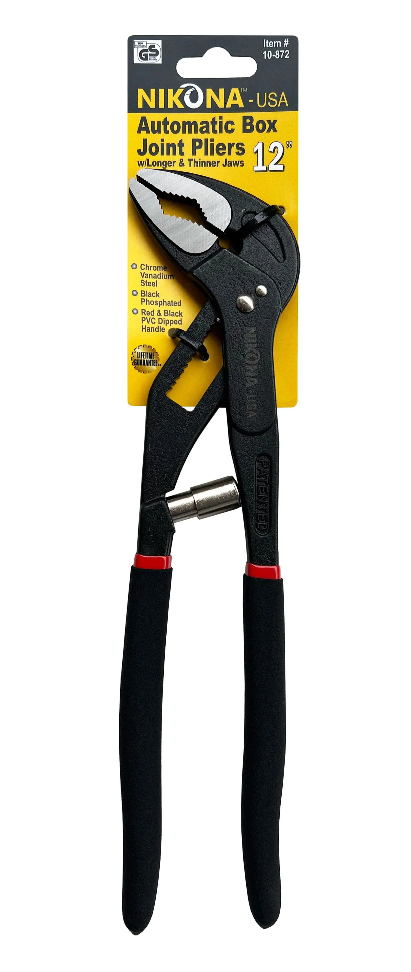 Изображение товара Клещи переставные сантехнические с автофиксацией Nikona 10-872 захват до 58 мм 300 мм