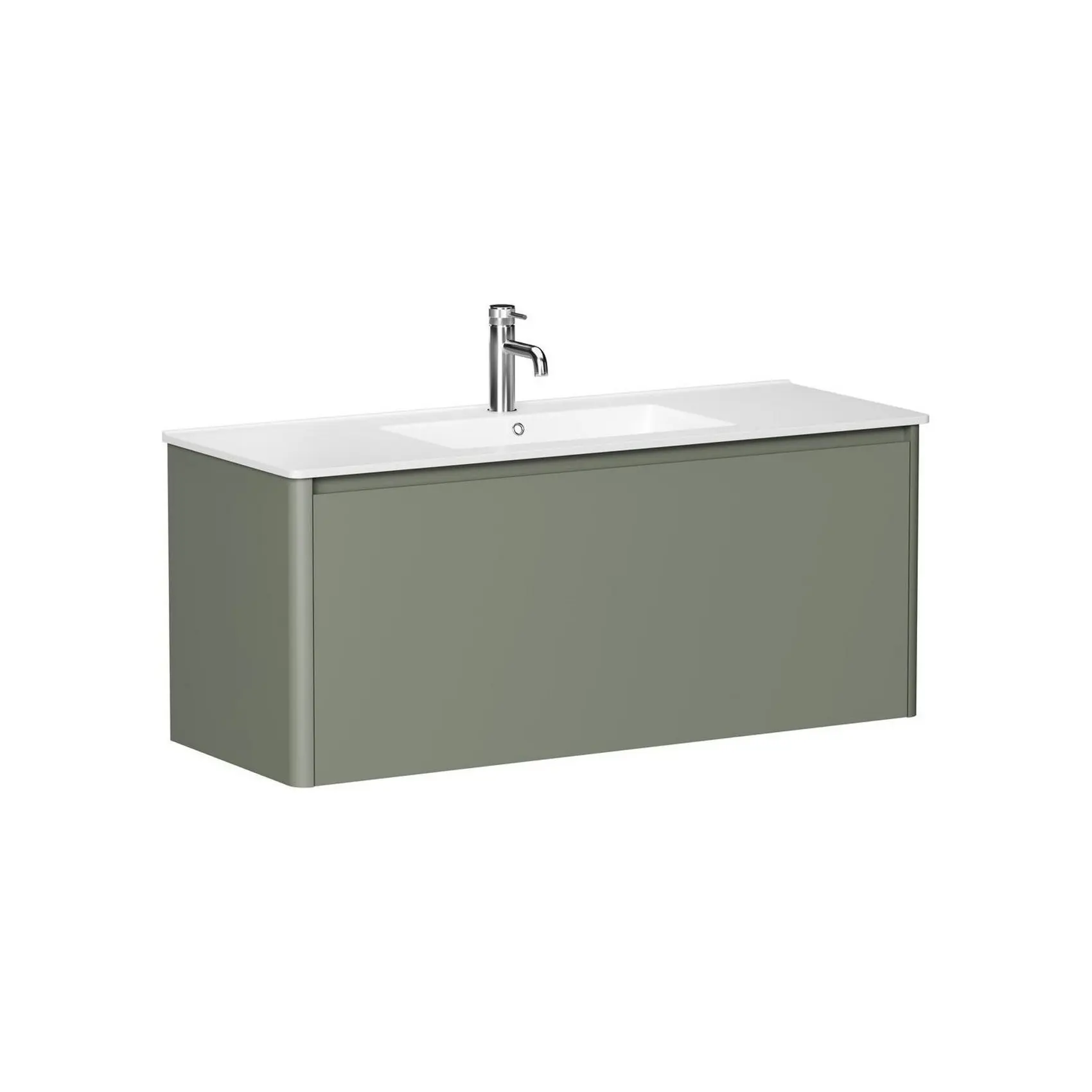 Изображение товара Тумба под раковину для ванной Allen Brau Gravity 120 см оливковый матовый