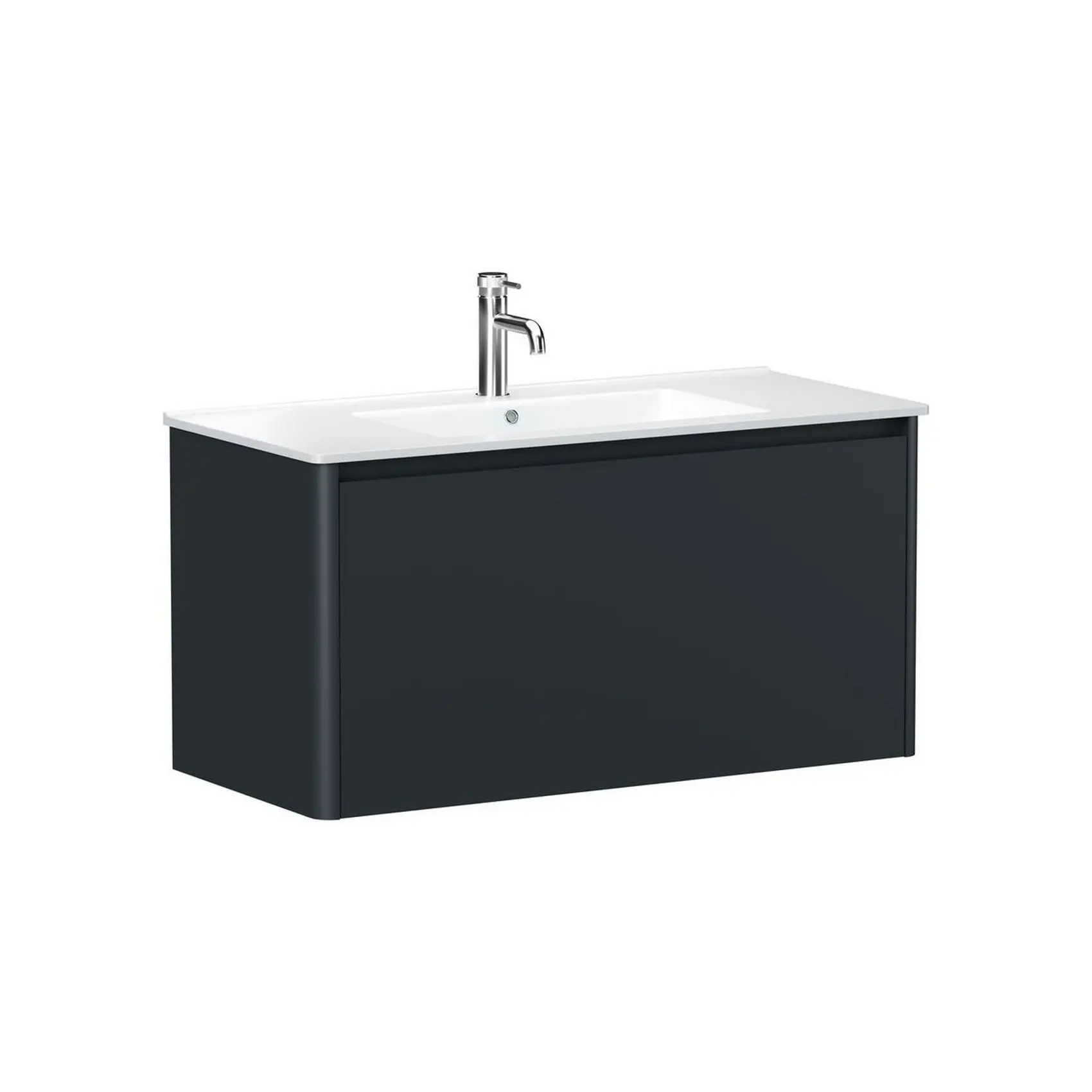 Изображение товара Тумба под раковину для ванной Allen Brau Gravity 100 см антрацит матовый