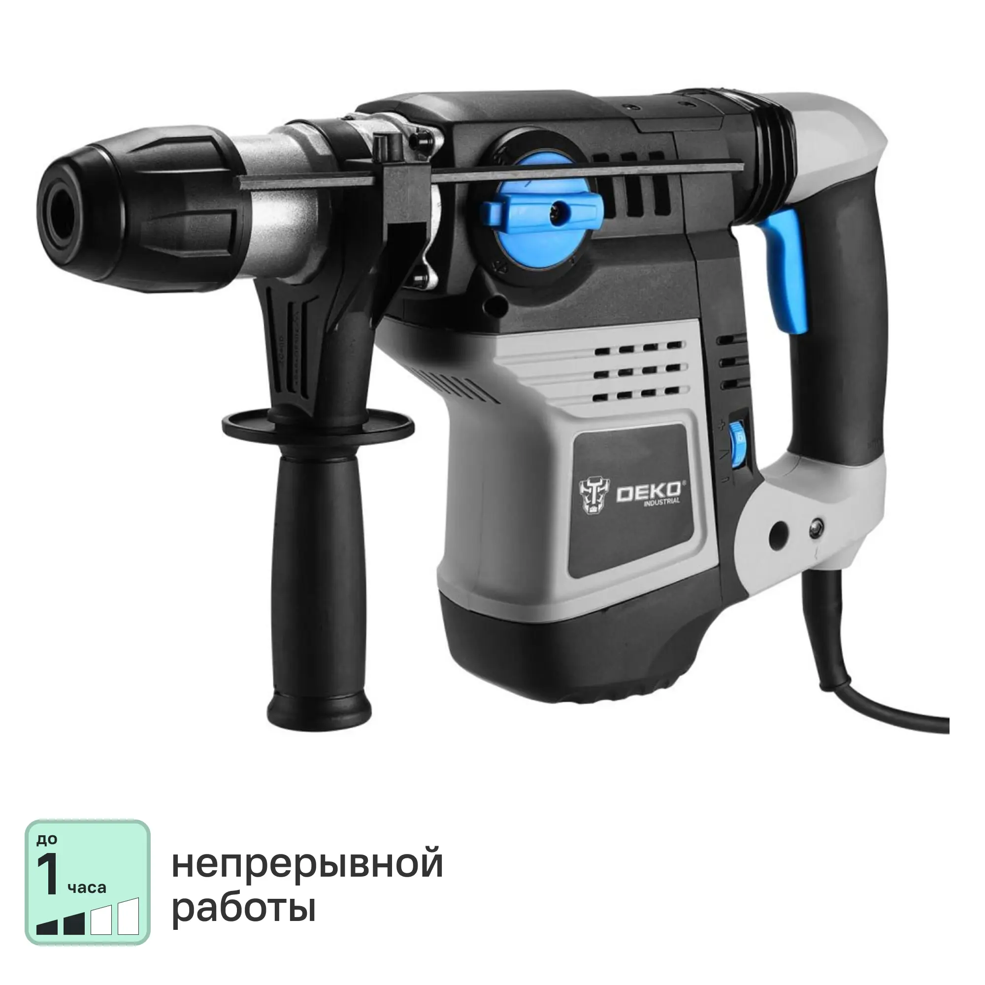 Изображение товара Перфоратор сетевой SDS-max Deko ZKH2000W, 2000 Вт, 10 Дж