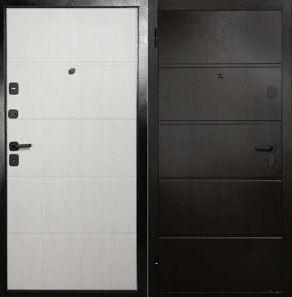 Изображение товара Входная дверь Восток Восток 8 левый 205x96см цвет темный орех/белый