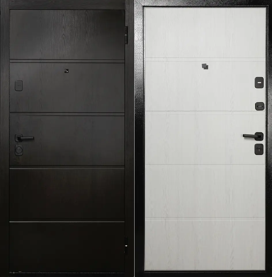 Изображение товара Входная дверь Восток 8 правый 205x96 см темный орех/белый