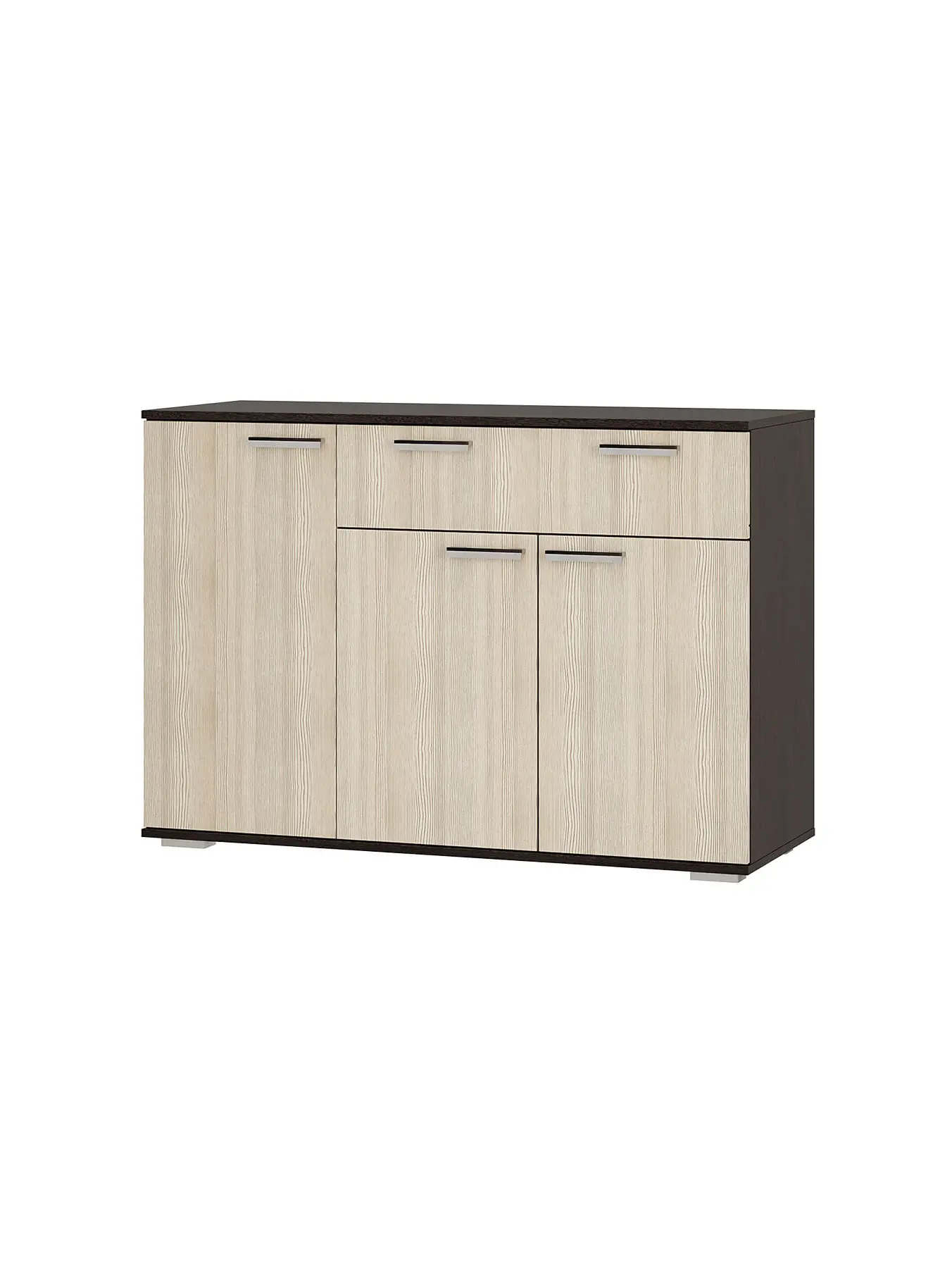 Изображение товара Комод BTS Стандарт-4 New 1 ящик 120х46х82.8 см ЛДСП цвет венге/лоредо