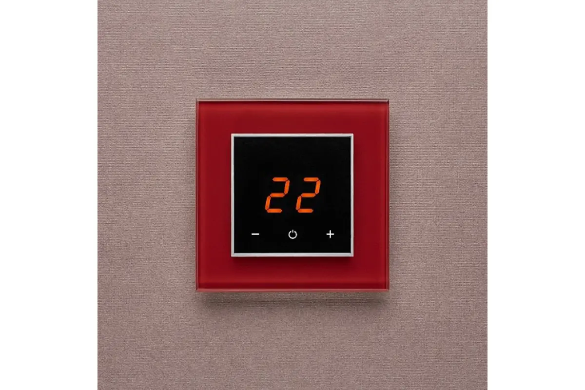 Изображение товара Терморегулятор Aura электронный цвет темный красный