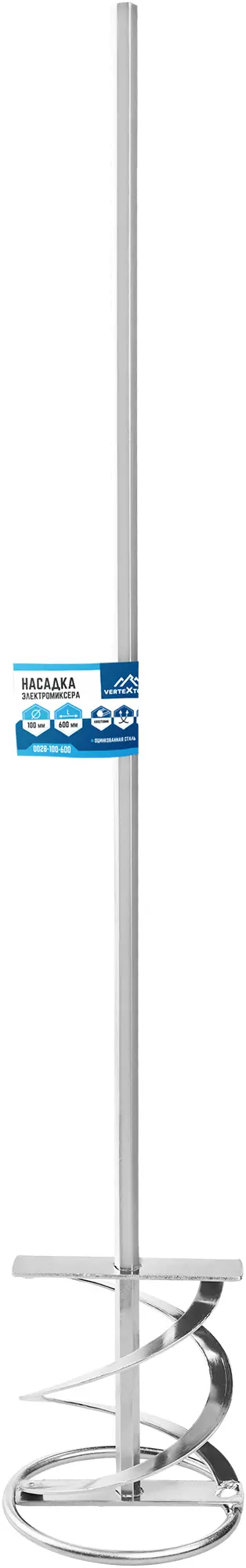 Изображение товара Насадка-миксер для краски Vertextools 0028-100-600 100x600 мм