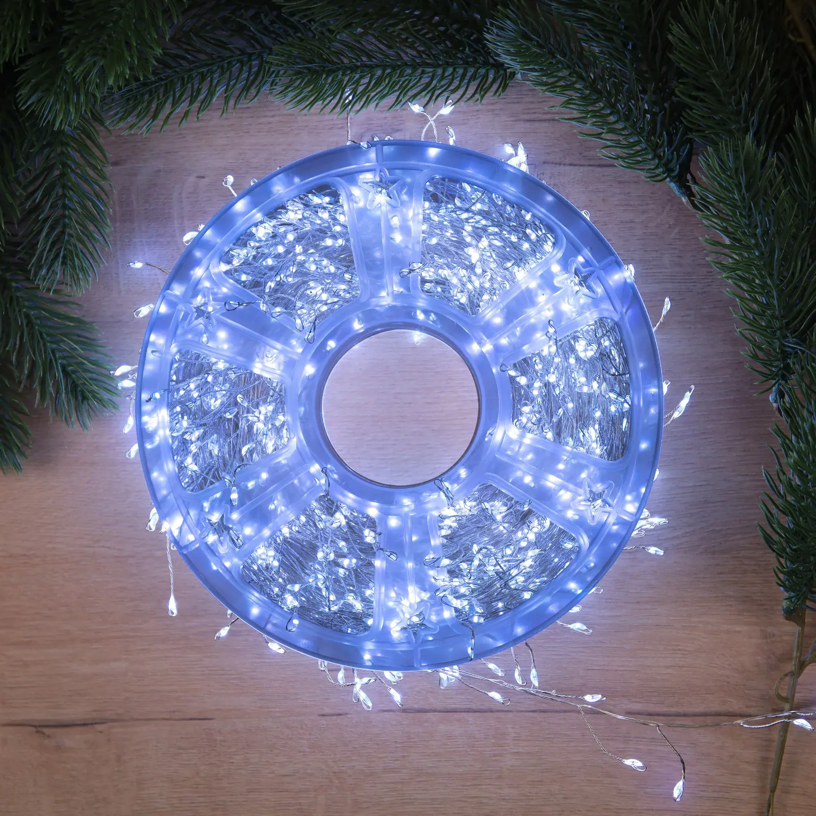 Изображение товара Электрогирлянда комнатная Luazon lighting 10547392 50 м 1500 ламп 8 режимов работы