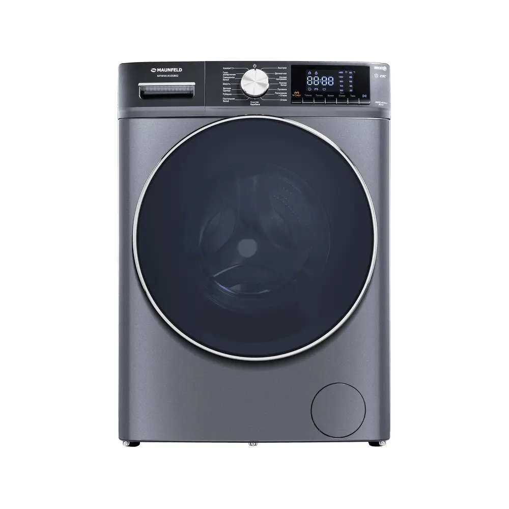 Изображение товара Стиральная машина Maunfeld Mfwm1410sb02 60x84.7x50 см 10 кг цвет нержавеющая сталь