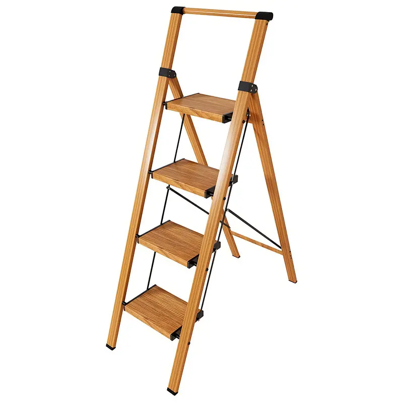 Изображение товара Алюминиевая стремянка Biotorg AY-JY104W 4 ступени до 150 кг безопасная и надежная