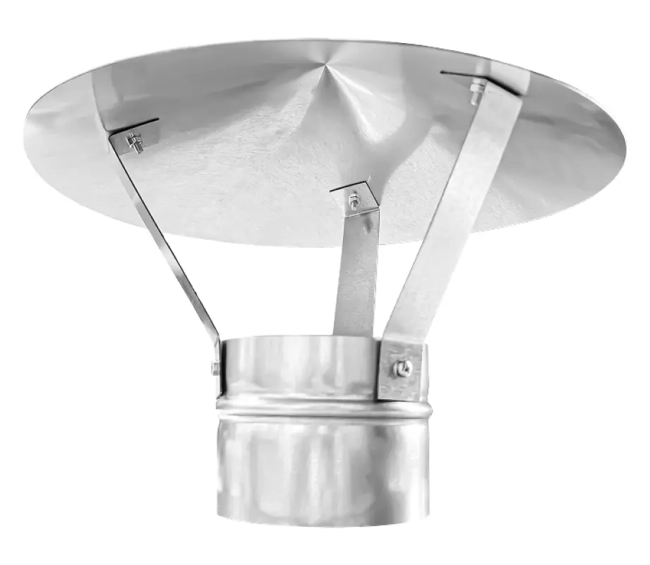 Изображение товара Зонт для дымохода Шамрай ZontKraft D125 мм оцинкованная сталь цвет серый