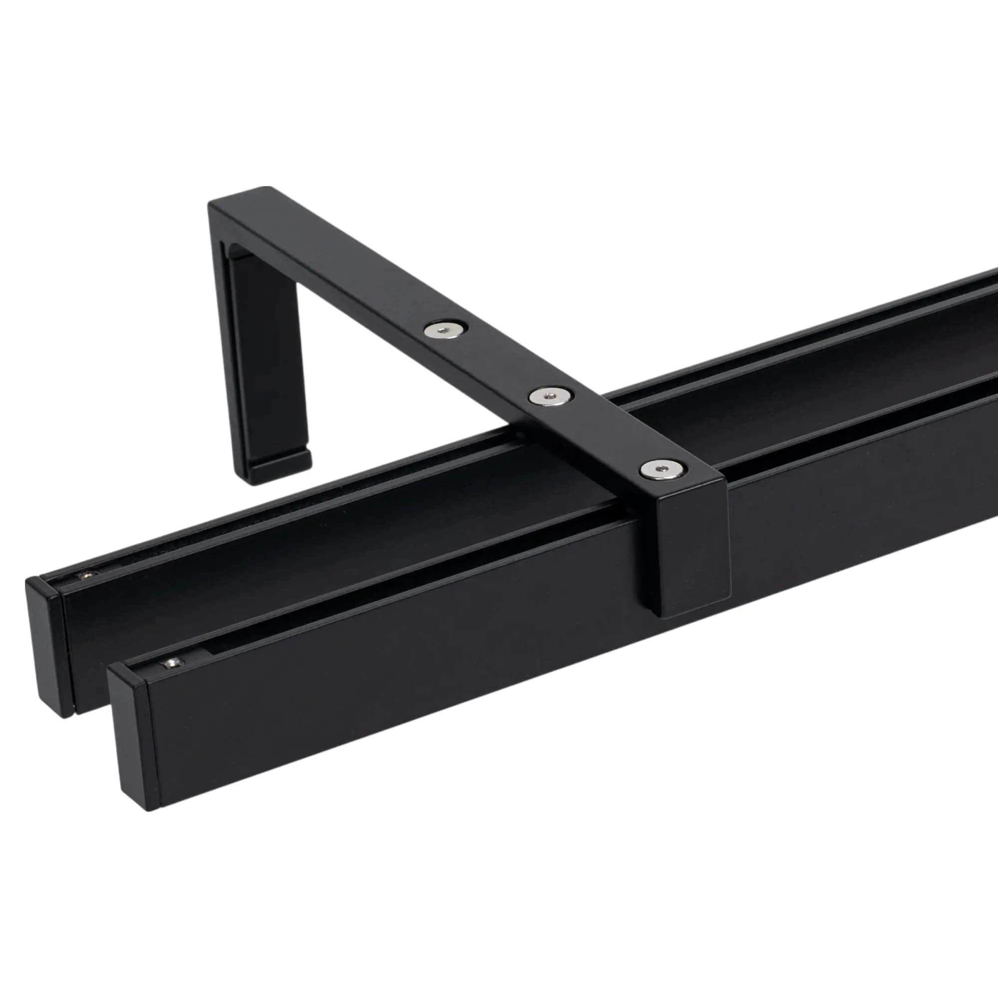 Изображение товара Настенный карниз двухрядный Orbis Mini 200 см металл цвет черный