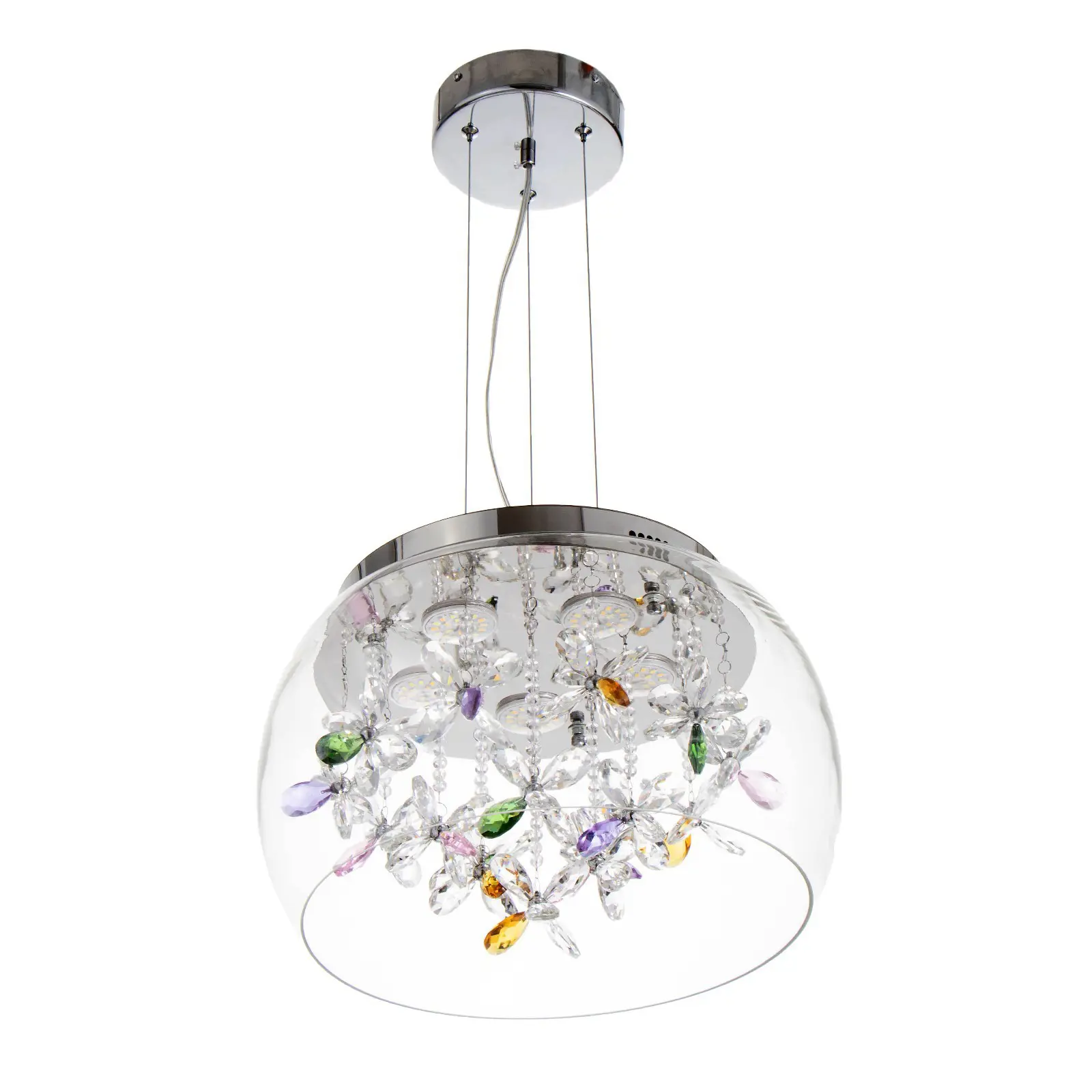 Изображение товара Люстра подвесная светодиодная Bayerlux 9222864 с пультом управление 3 м² серый