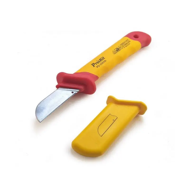 Изображение товара Нож для зачистки кабеля диэлектрический PROSKIT PD-V003A 180 мм изолированный