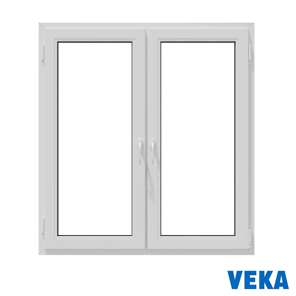 Изображение товара Пластиковое окно VEKA WHS 1200x1100 мм двухстворчатое с двойным остеклением