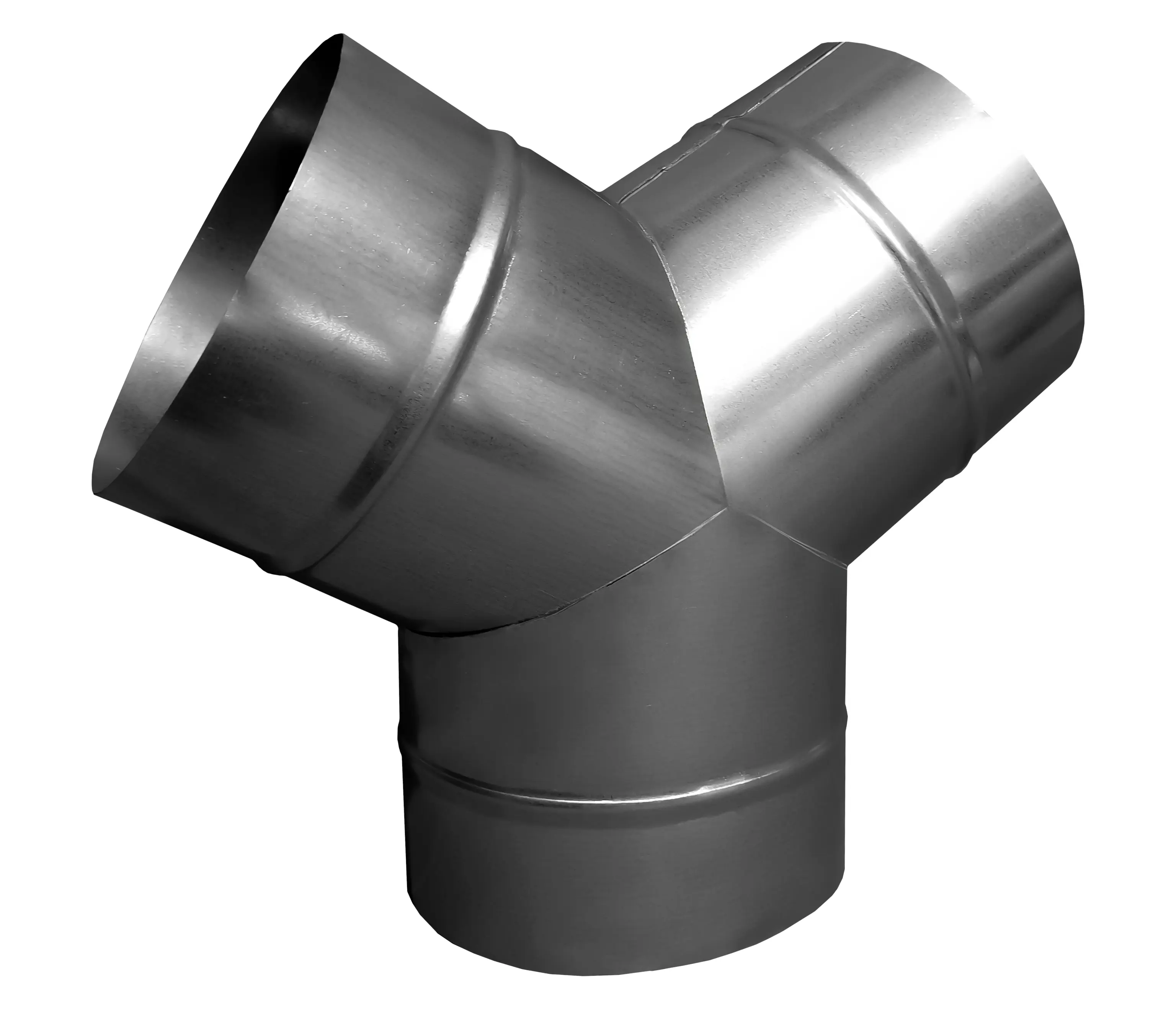 Изображение товара Тройник Шамрай T80Y D80 мм оцинкованная сталь