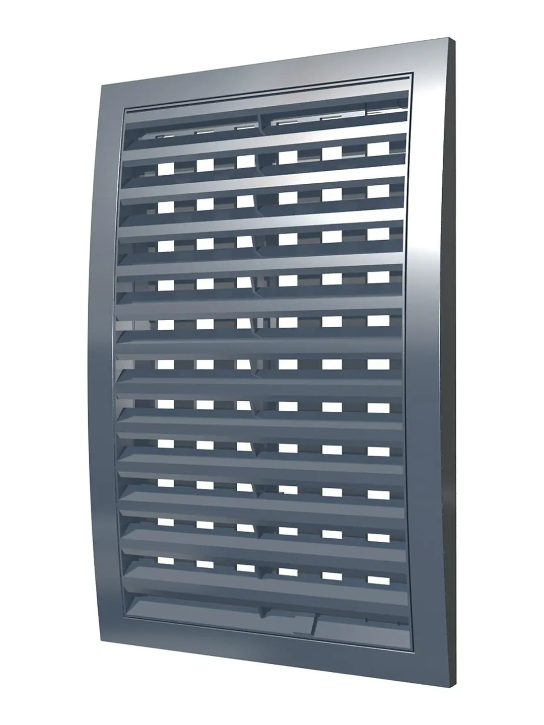 Изображение товара Регулируемая наружная вентиляционная решетка ERA Street Line 200x200 ASA серого цвета