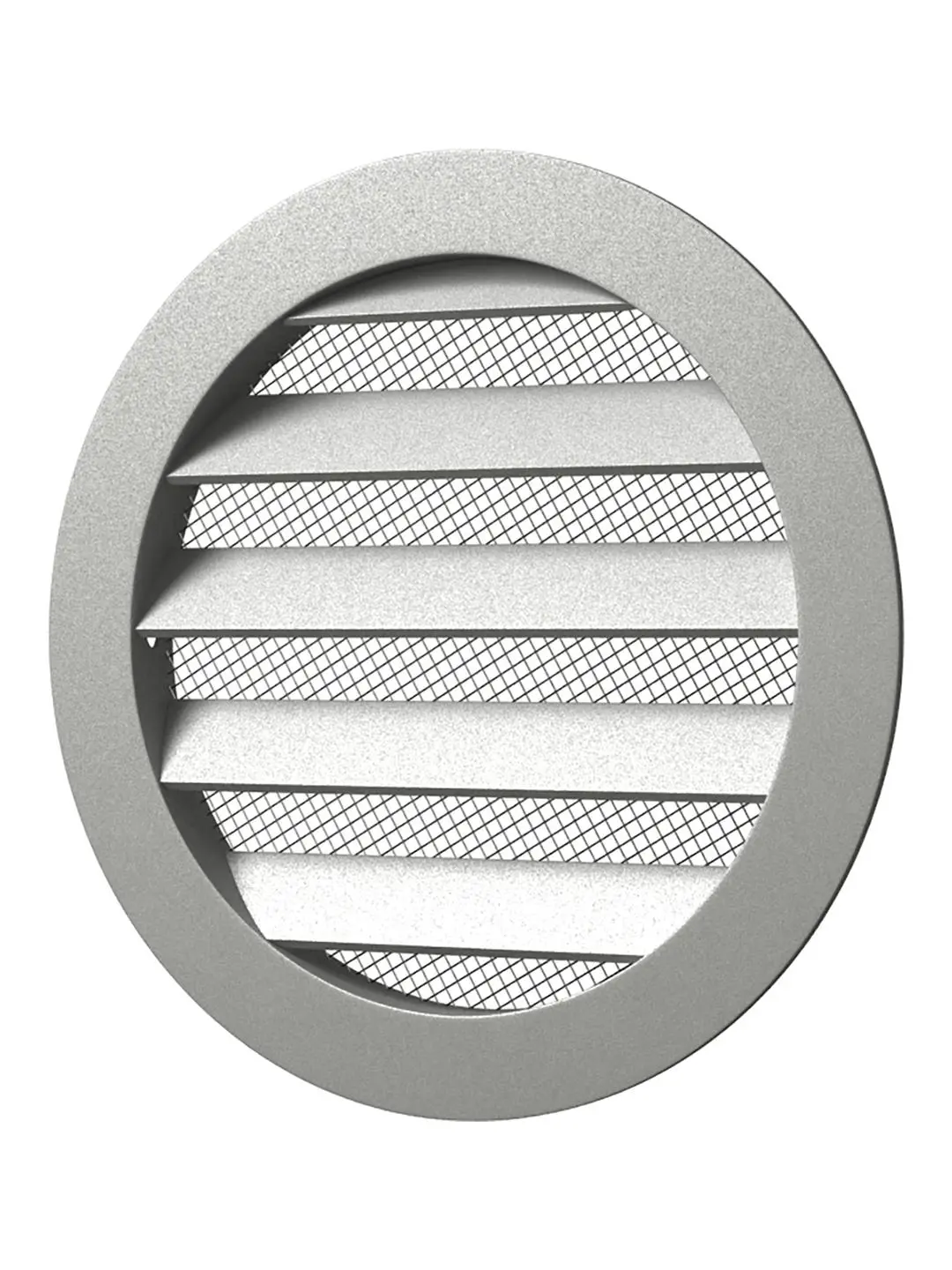 Изображение товара Решетка вентиляционная ERA Street Line круглая с фланцем D100 алюминий
