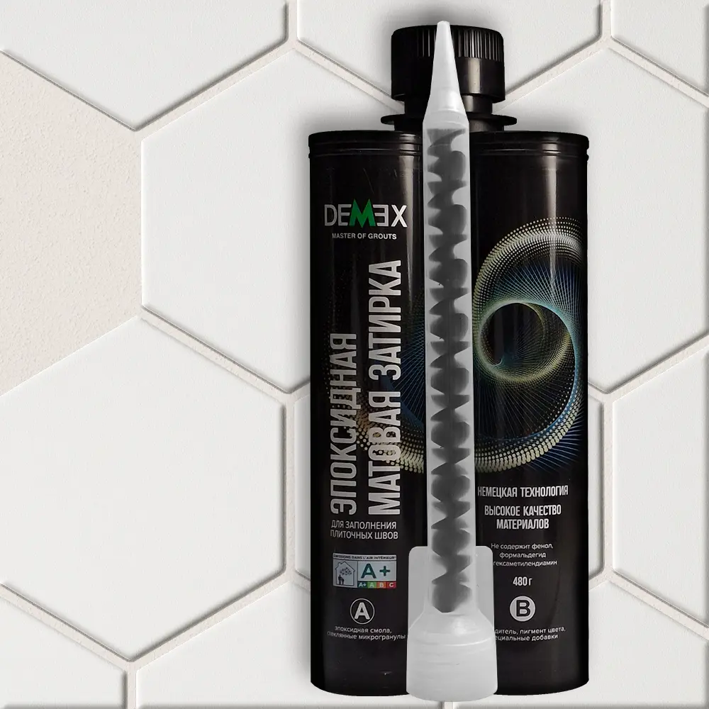 Изображение товара Эпоксидная затирка Demex 302 матовая двухкомпонентная 400 г для внутренних и наружных работ
