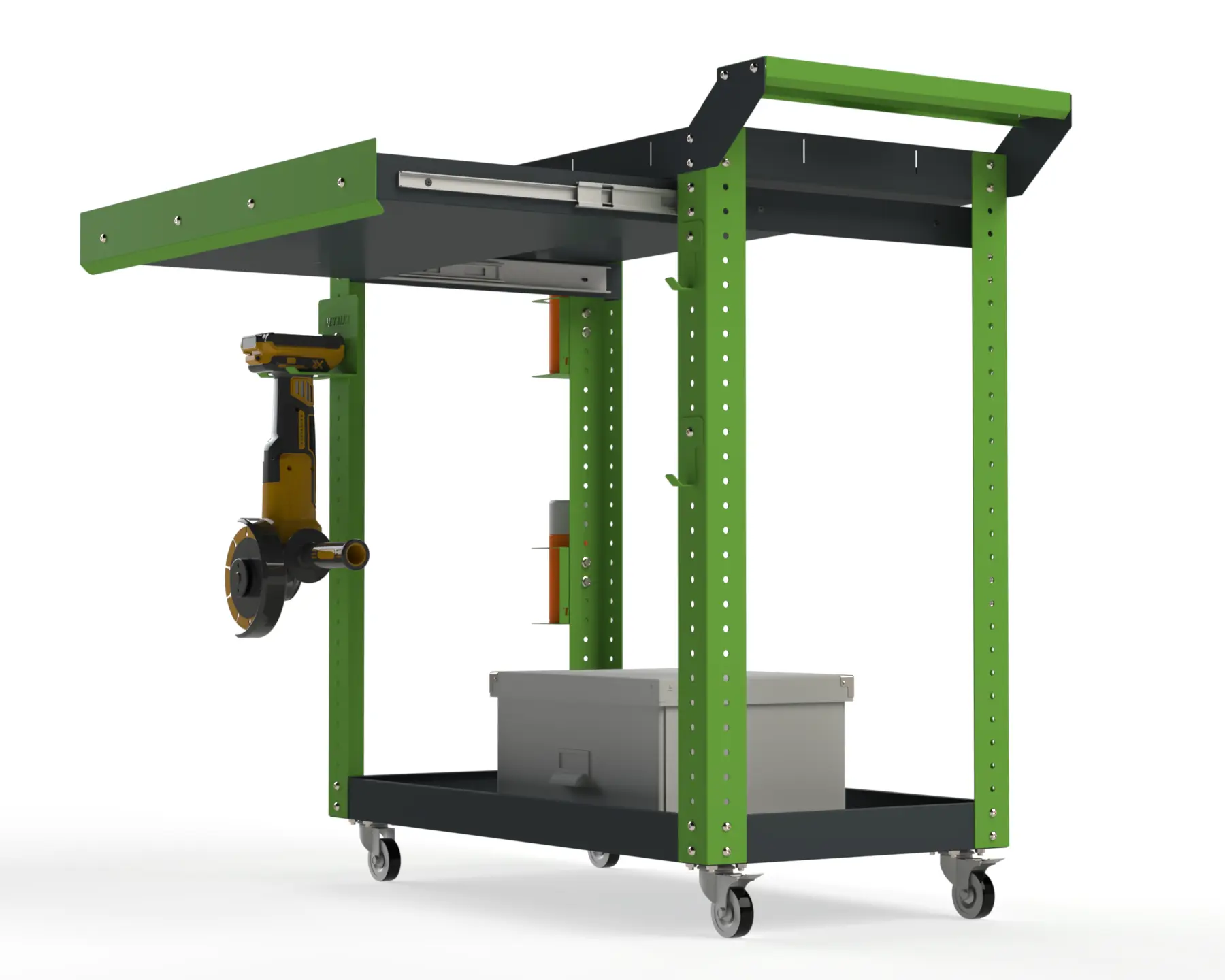 Изображение товара Тележка инструментальная Metalex 118564 Тип 1А 80х40х80 см с выдвижным ящиком