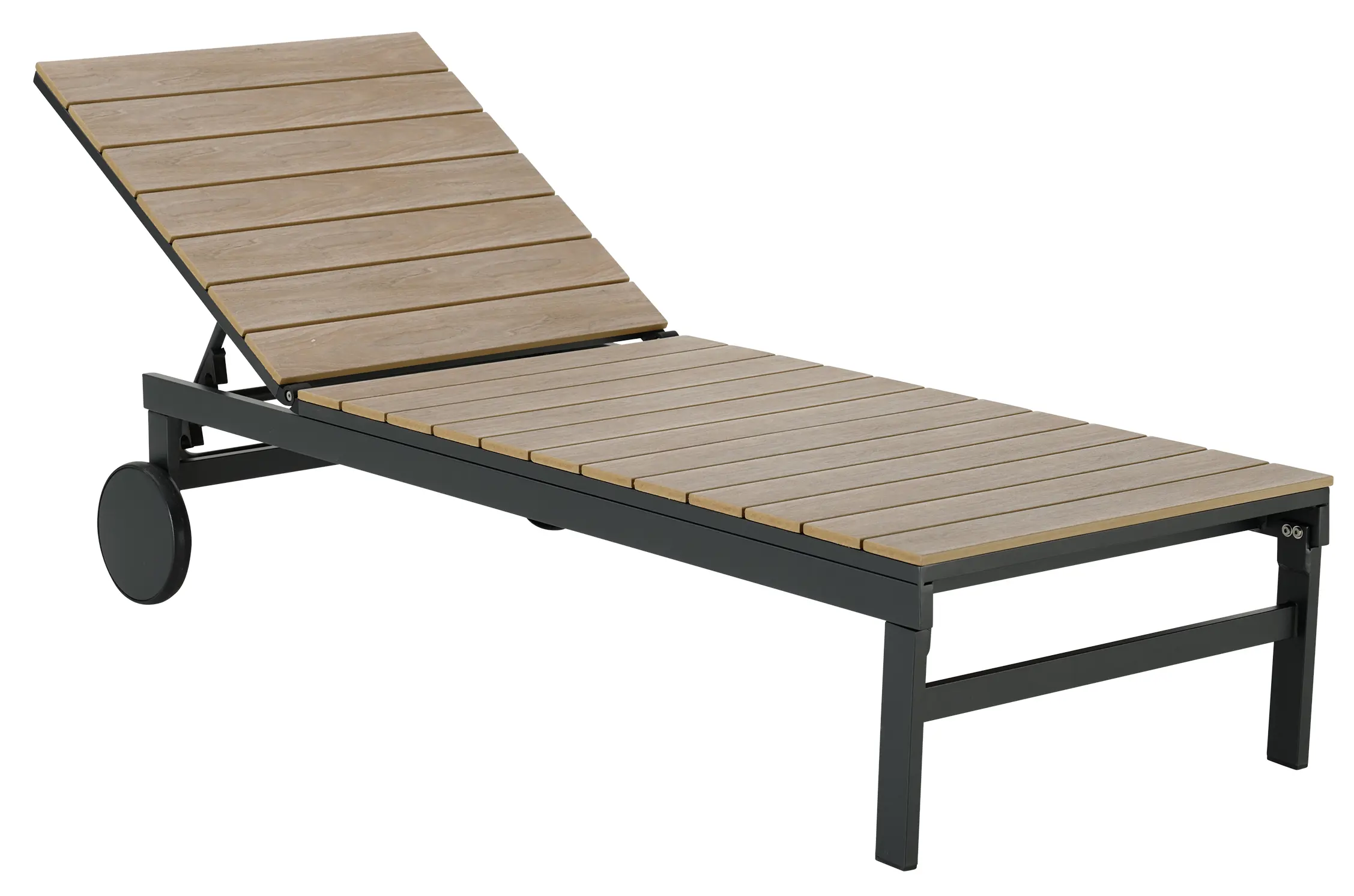 Изображение товара Шезлонг Naterial Clara 74x195x36.5 см алюминий/фанера цвет бежевый