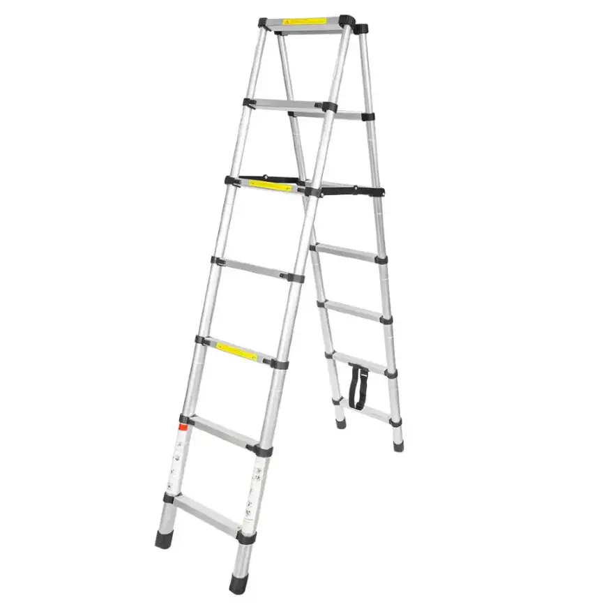 Изображение товара Лестница телескопическая Forcekraft 2-секционная 6 ступеней