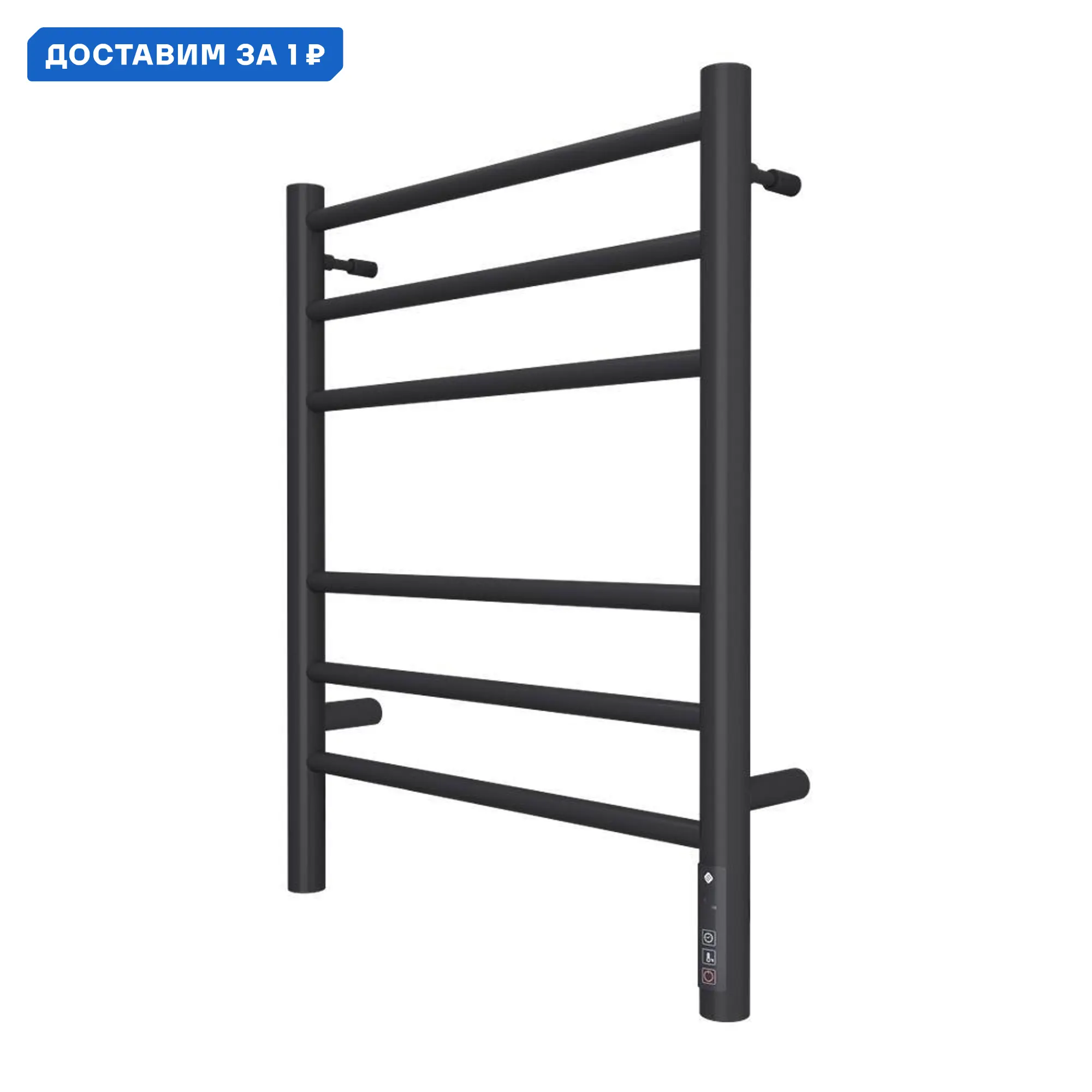 Изображение товара Электрический полотенцесушитель Terminus Аврора П6 482x600 мм 90 Вт с цифровым терморегулятором