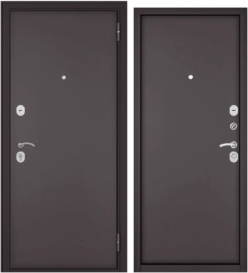 Изображение товара Входная дверь Mastino Home Eco левый 205x86см цвет шоколад букле