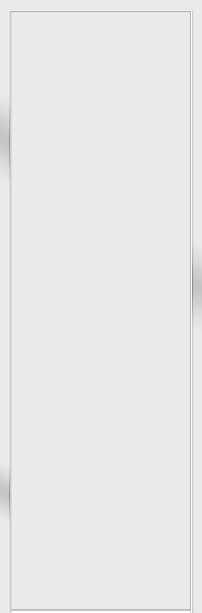 Изображение товара Дверь межкомнатная глухая Invisible 60x200 см белая