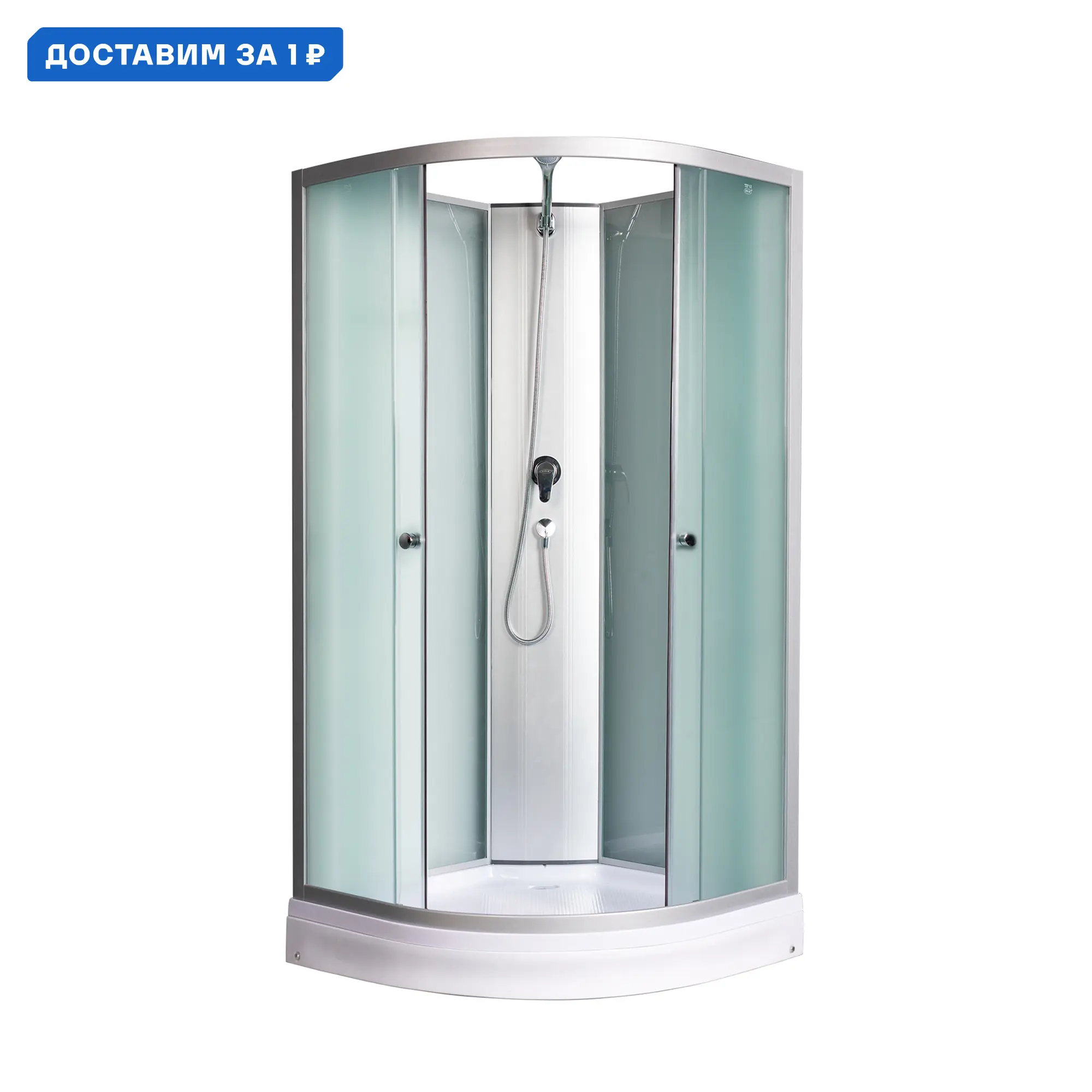 Изображение товара Душевая кабина River Nara Light 80/15 МТ Б/к 1/4 круга средний поддон 80x80 см