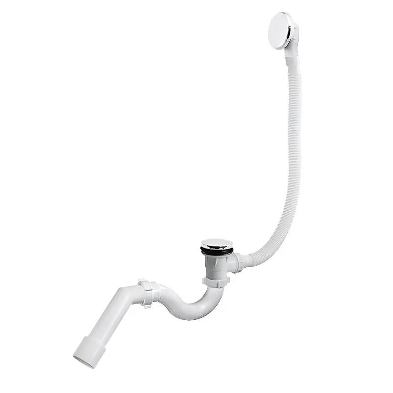 Изображение товара Сифон для ванны Orio D40 мм белый А-21087 с автоматической системой сливов
