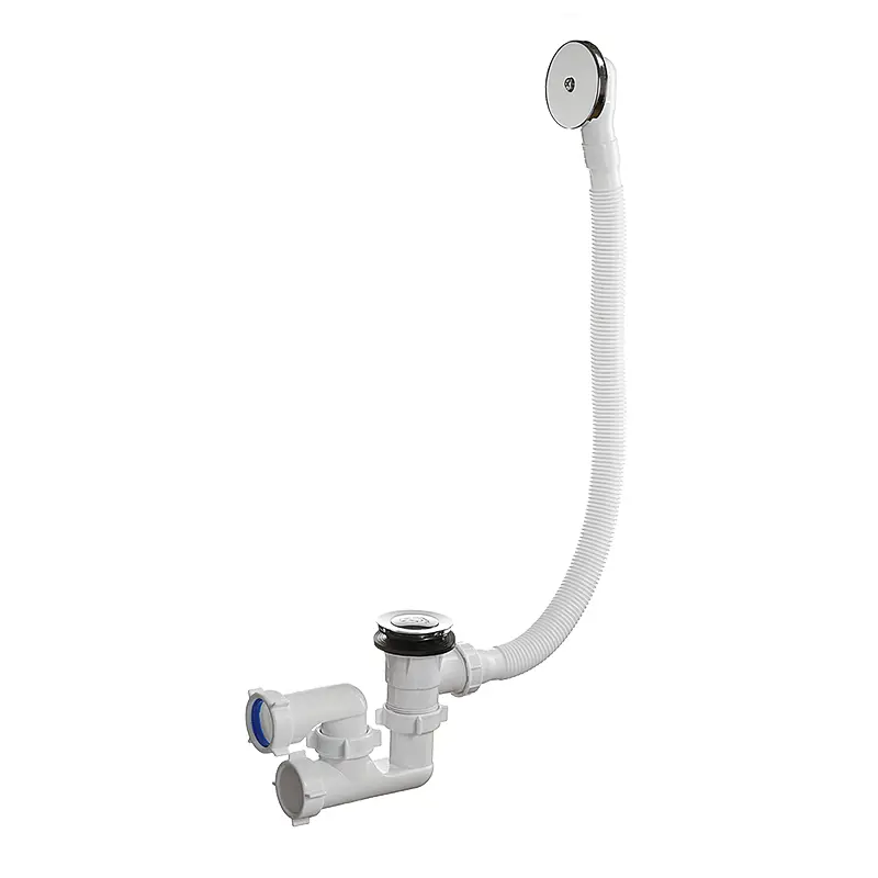 Изображение товара Сифон для ванны Orio D40 мм белый А-2508 автоматический слив