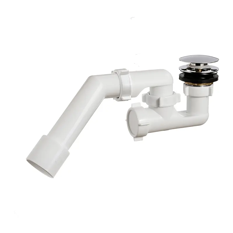 Изображение товара Сифон для душевого поддона Orio D40 мм белый с клик-клак и регулируемой конструкцией