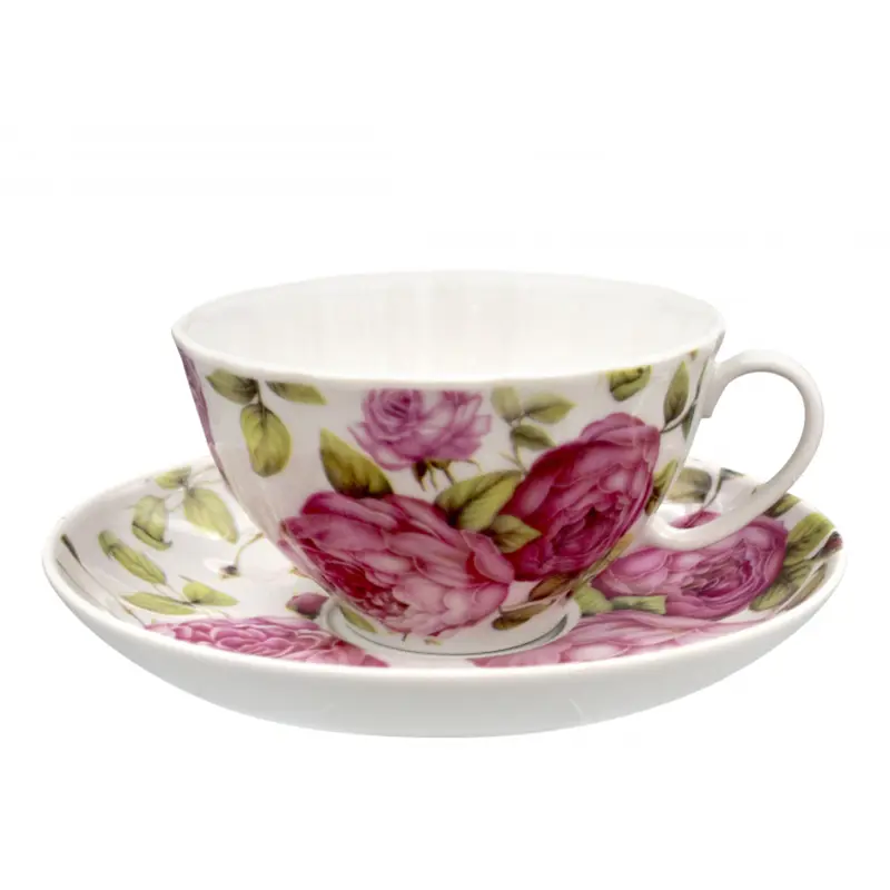 Изображение товара Чайный набор 275 мл Дулёвский фарфоровый завод Белый лебедь 117252 фарфор цвет разноцветный 1 шт