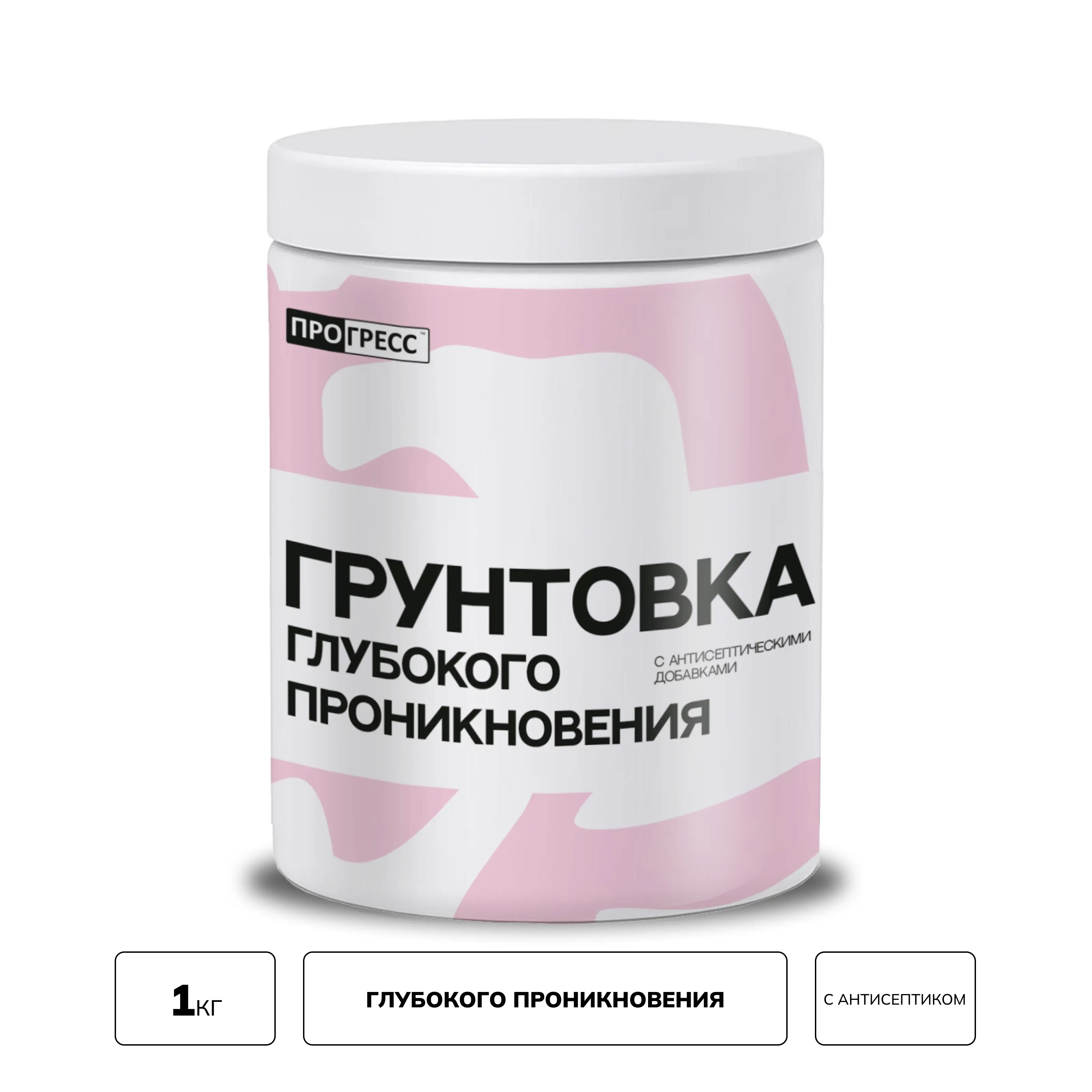 Изображение товара Акриловая грунтовка глубокого проникновения Прогресс прозрачный 1л