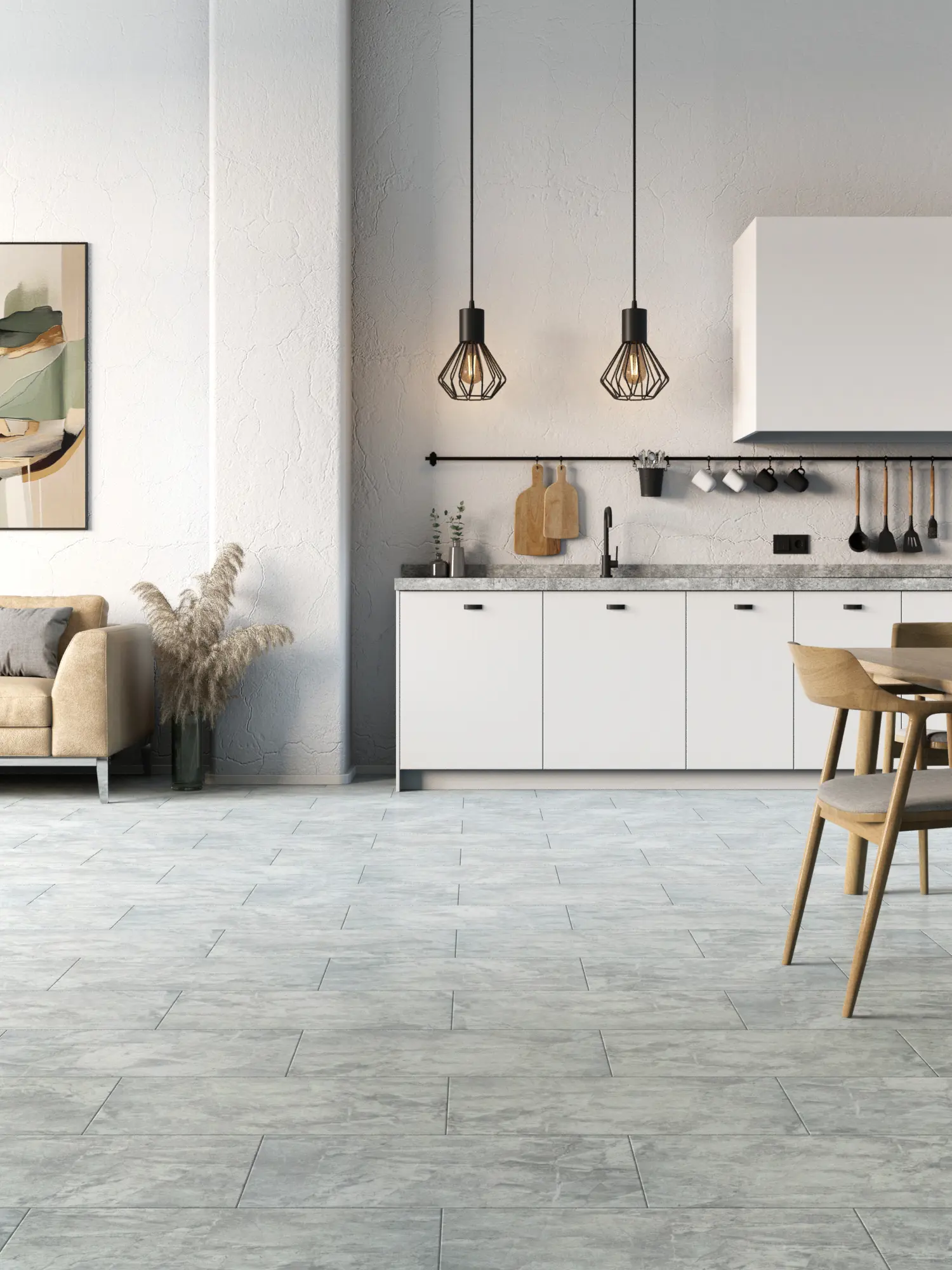 Изображение товара SPC плитка Stepton Urban 910 4 мм влагостойкая каменная имитация, 2.232 м2